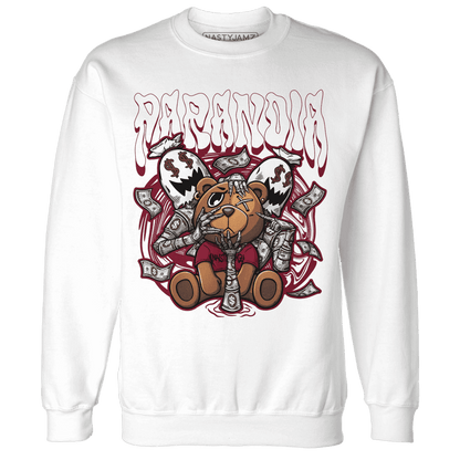 High White Team Red 1s Sweatshirt Match Paranoia Money BER - NastyJamz