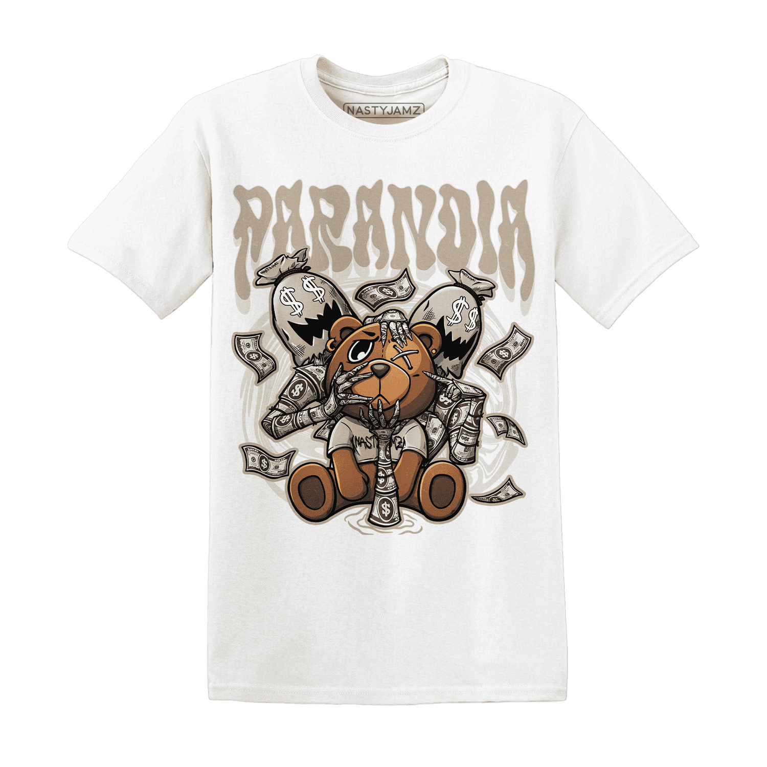 Latte 1s T Shirt Match Paranoia Money BER - NastyJamz