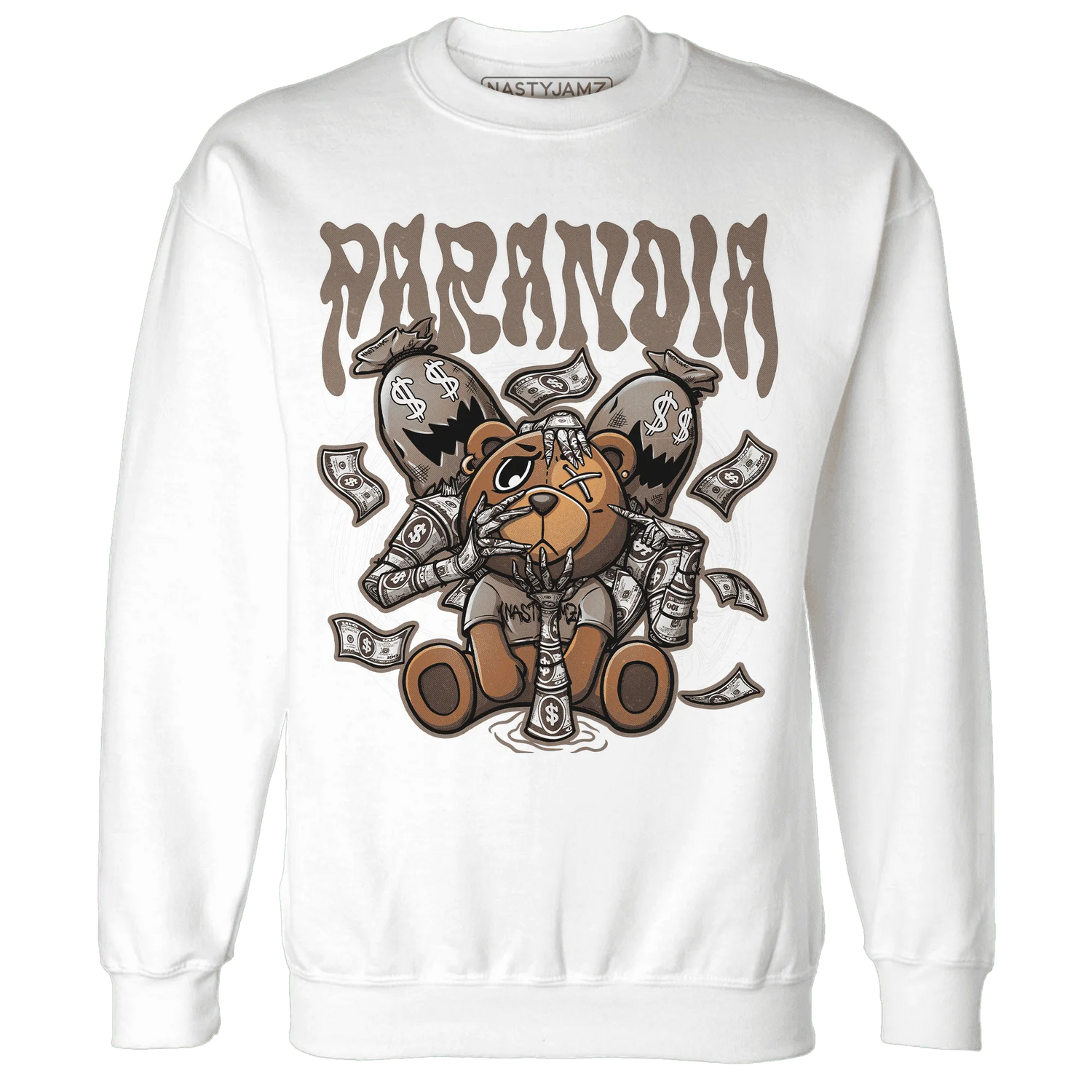 NastyJamz-Low-Mocha-1s-Sweatshirt-Match-Paranoia-Money-BER