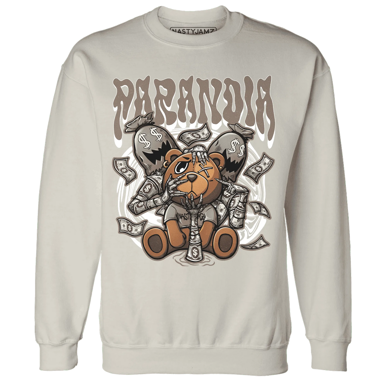 NastyJamz-Low-Mocha-1s-Sweatshirt-Match-Paranoia-Money-BER