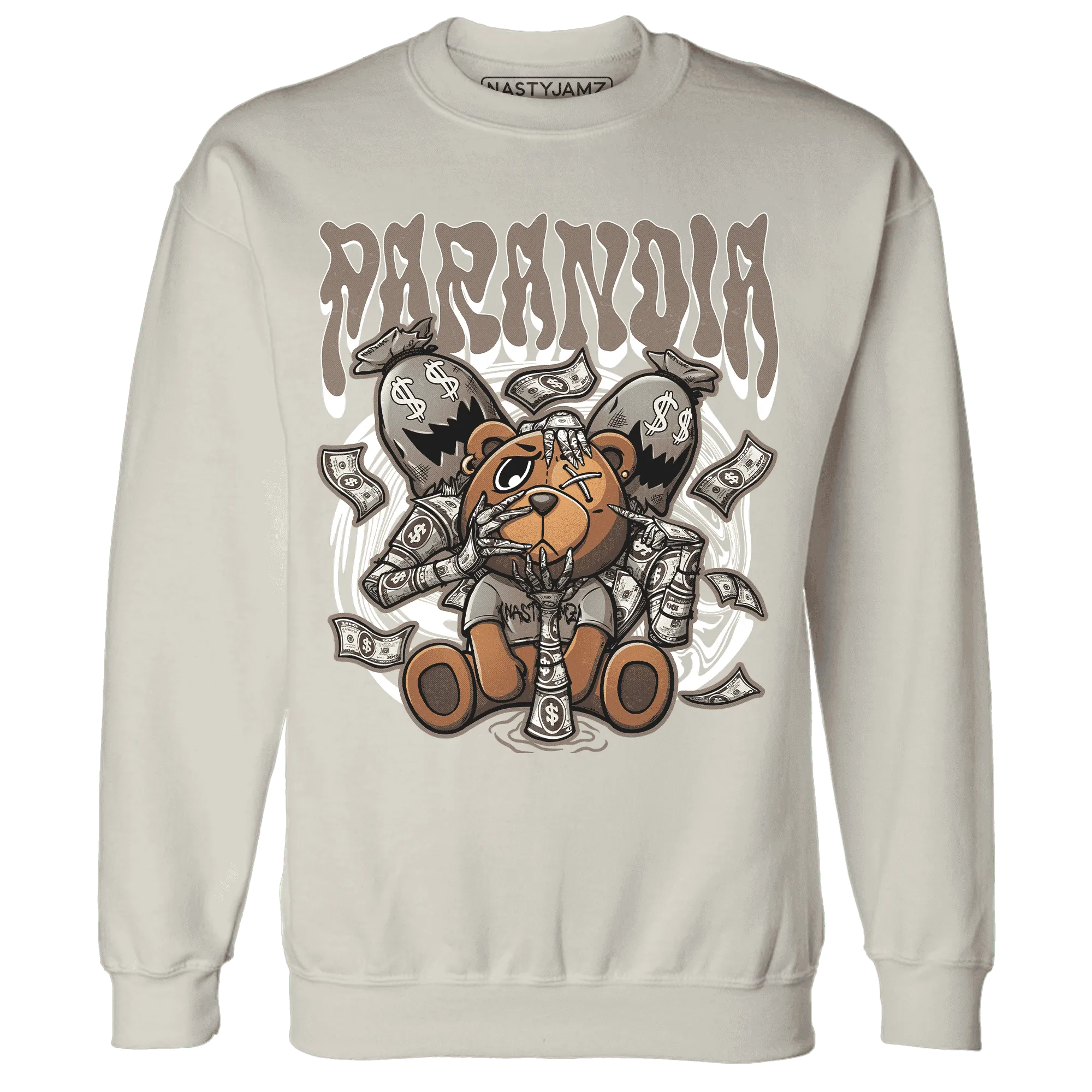 NastyJamz-Low-Mocha-1s-Sweatshirt-Match-Paranoia-Money-BER