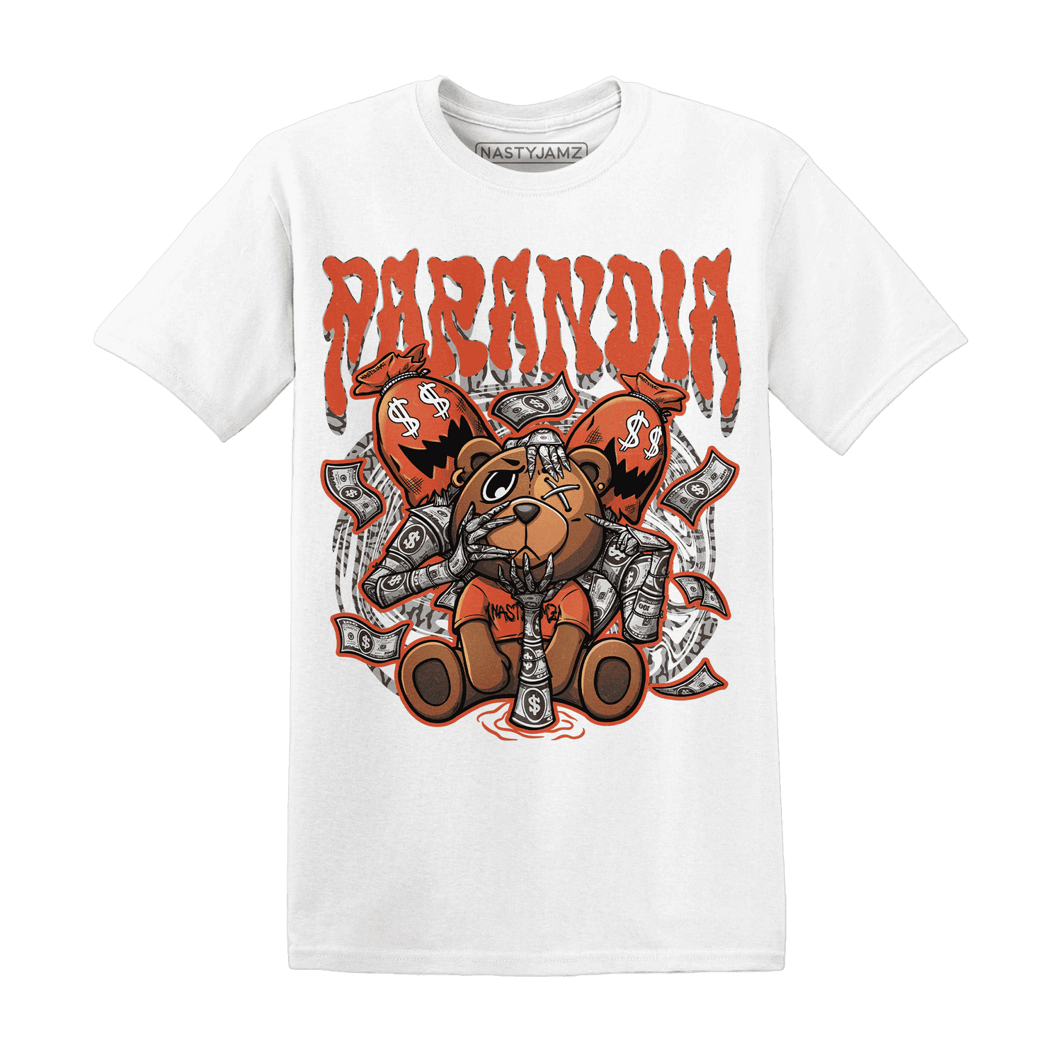 Georgia Peach 3s T Shirt Match Paranoia Money BER - NastyJamz