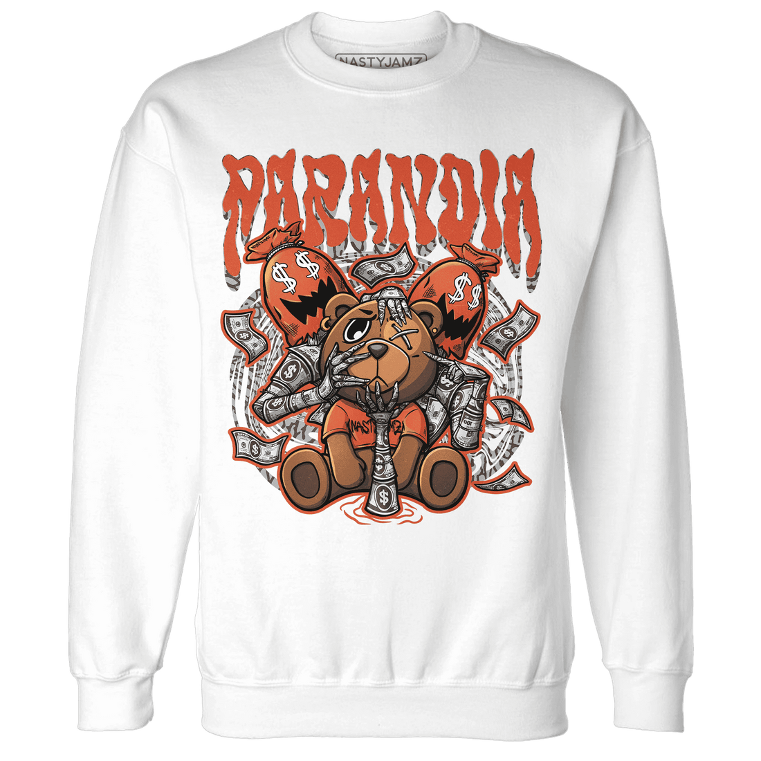 Georgia Peach 3s Sweatshirt Match Paranoia Money BER - NastyJamz