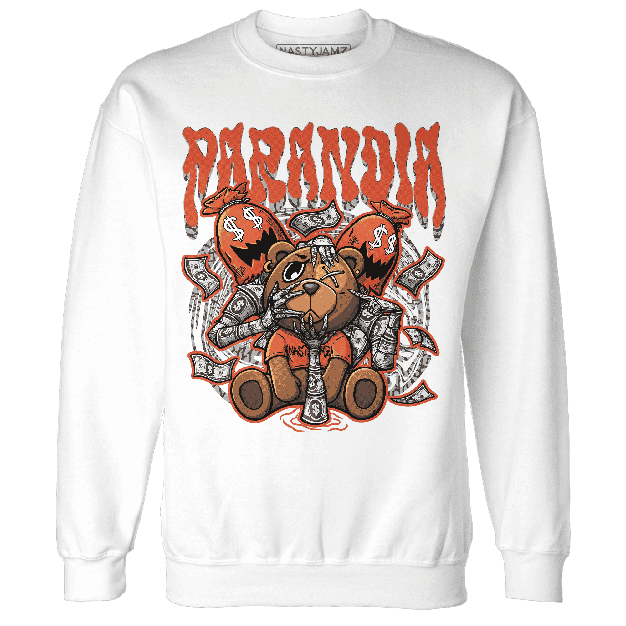 Georgia Peach 3s Sweatshirt Match Paranoia Money BER - NastyJamz