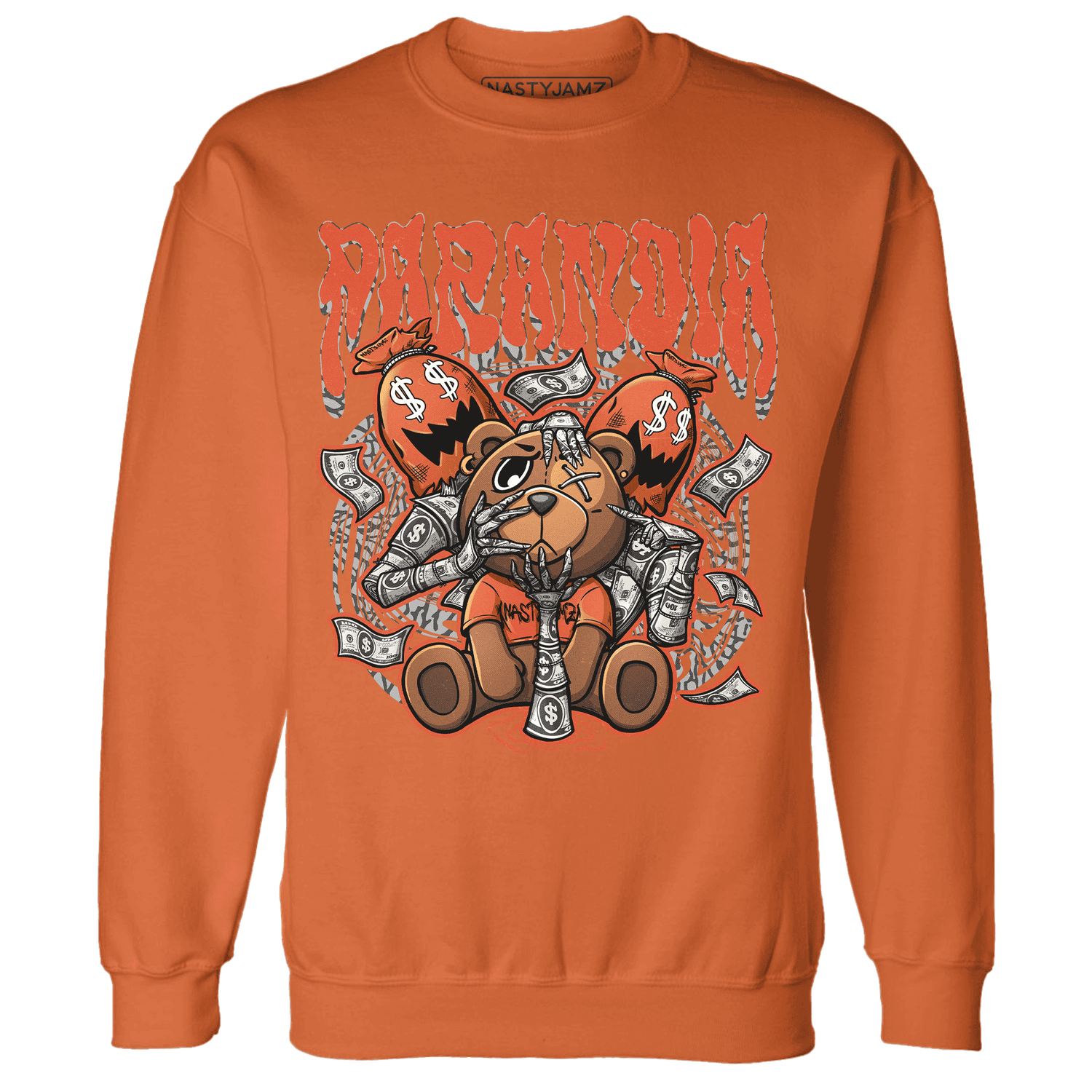 Georgia Peach 3s Sweatshirt Match Paranoia Money BER - NastyJamz