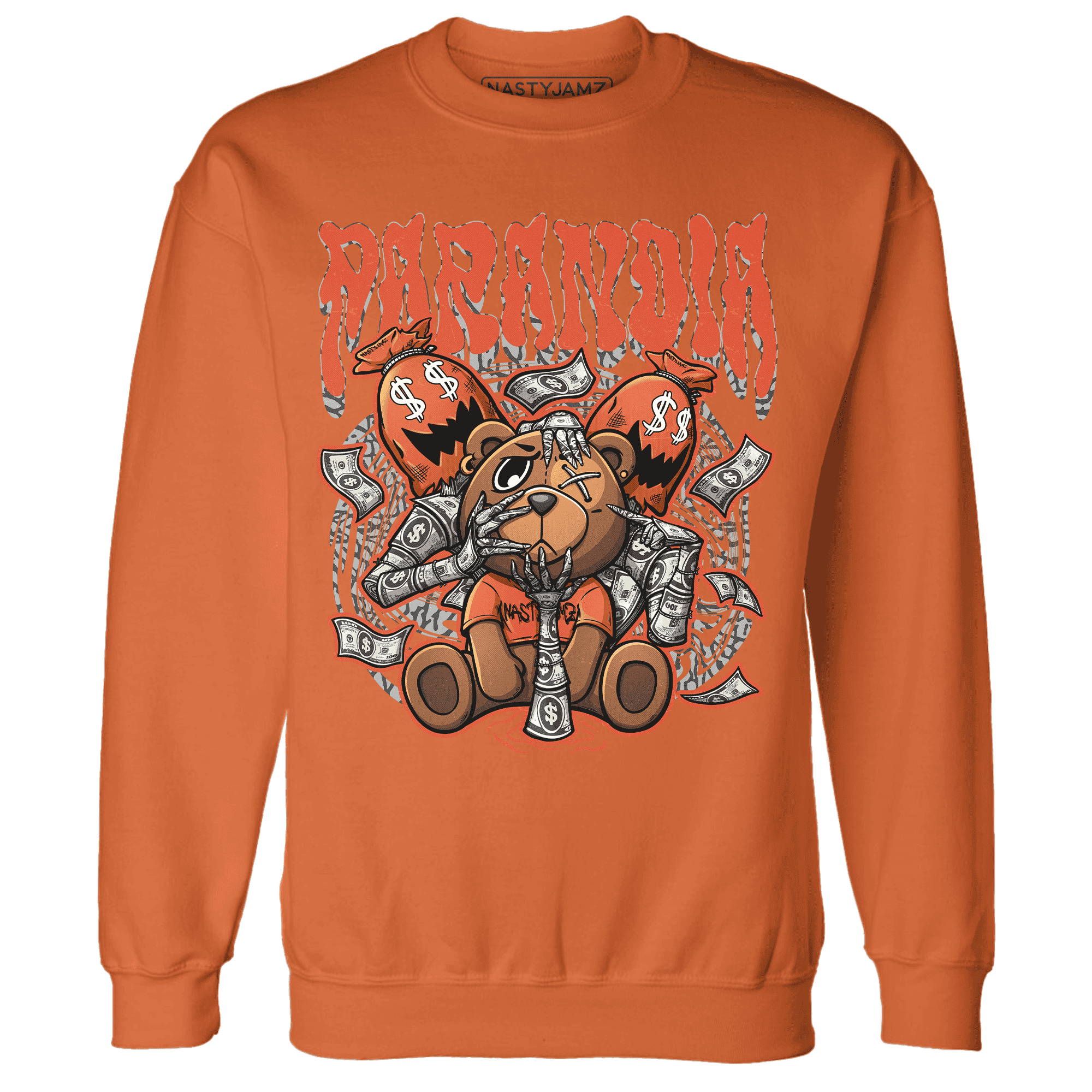 Georgia Peach 3s Sweatshirt Match Paranoia Money BER - NastyJamz