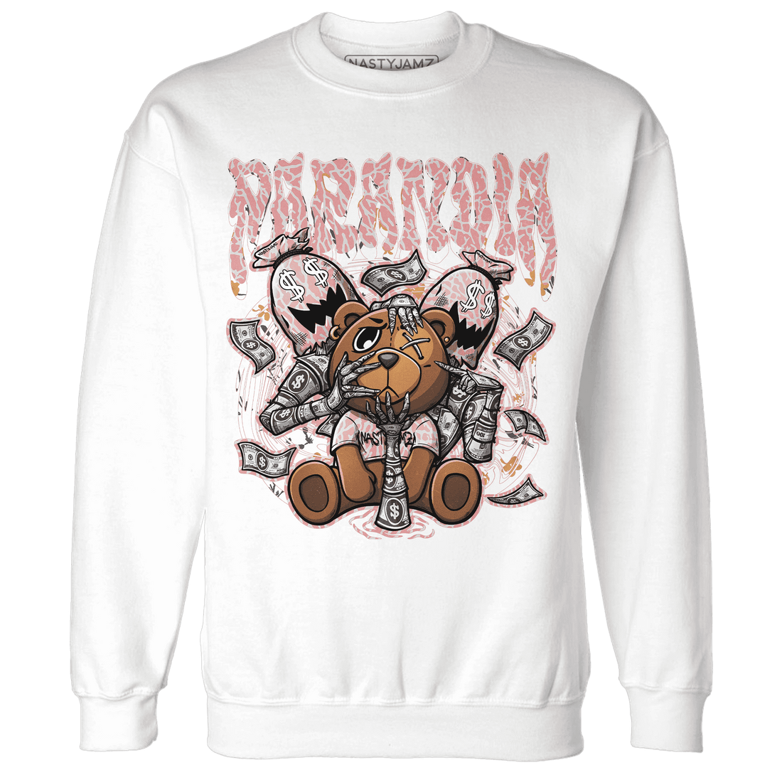 Red Stardust 3s Sweatshirt Match Paranoia Money BER - NastyJamz