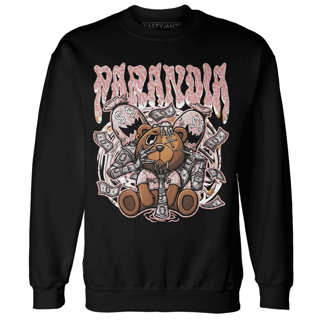 Red Stardust 3s Sweatshirt Match Paranoia Money BER - NastyJamz