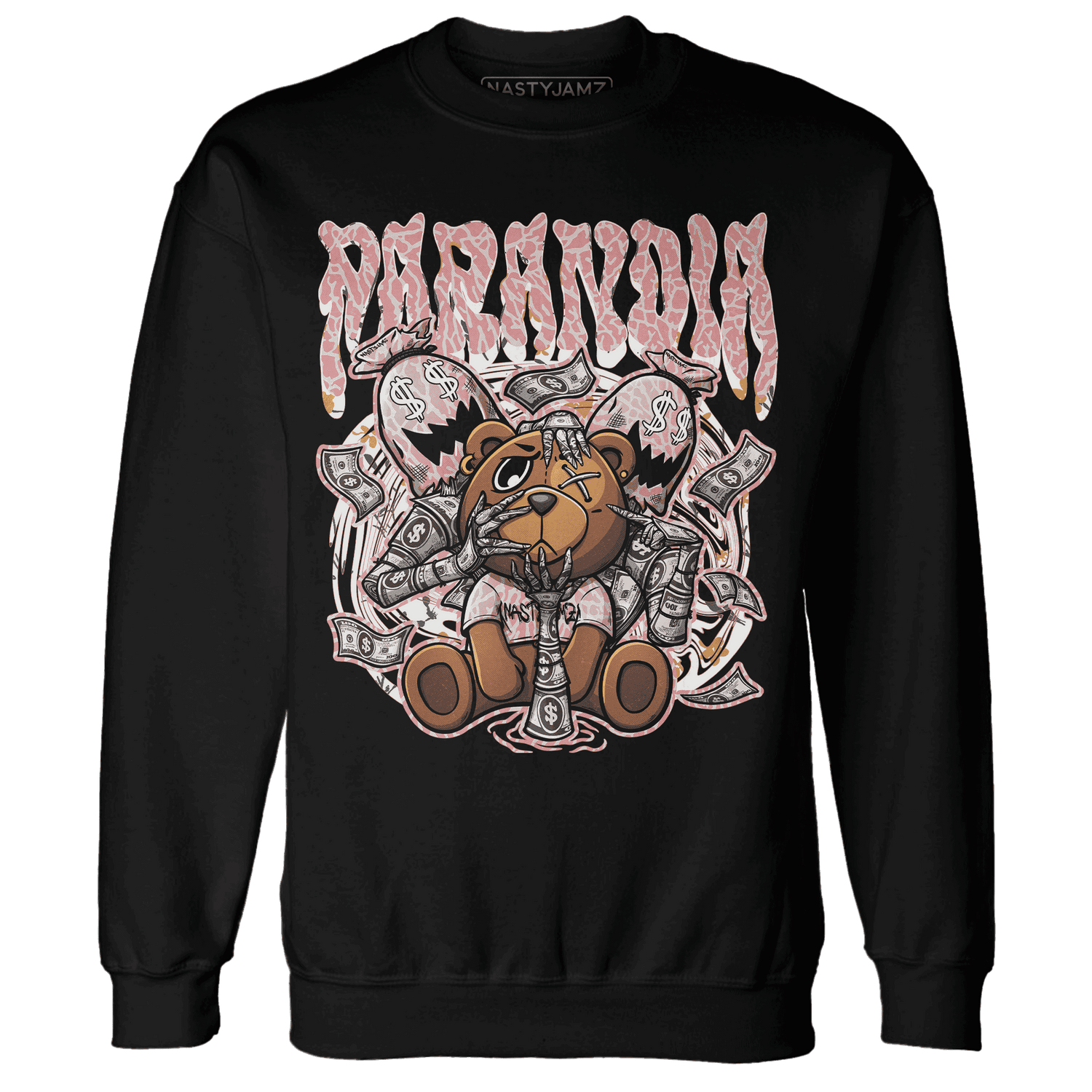 Red Stardust 3s Sweatshirt Match Paranoia Money BER - NastyJamz