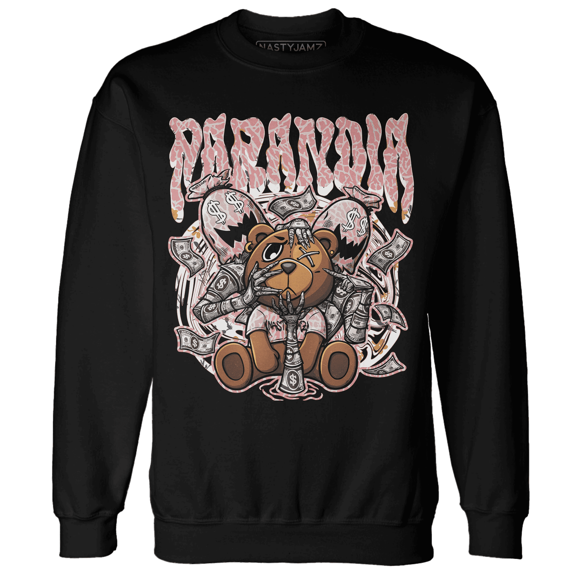Red Stardust 3s Sweatshirt Match Paranoia Money BER - NastyJamz