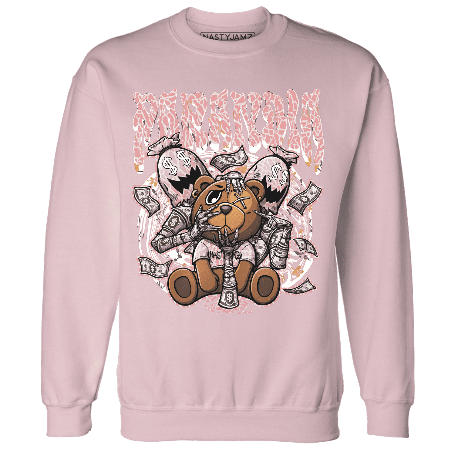 Red Stardust 3s Sweatshirt Match Paranoia Money BER - NastyJamz