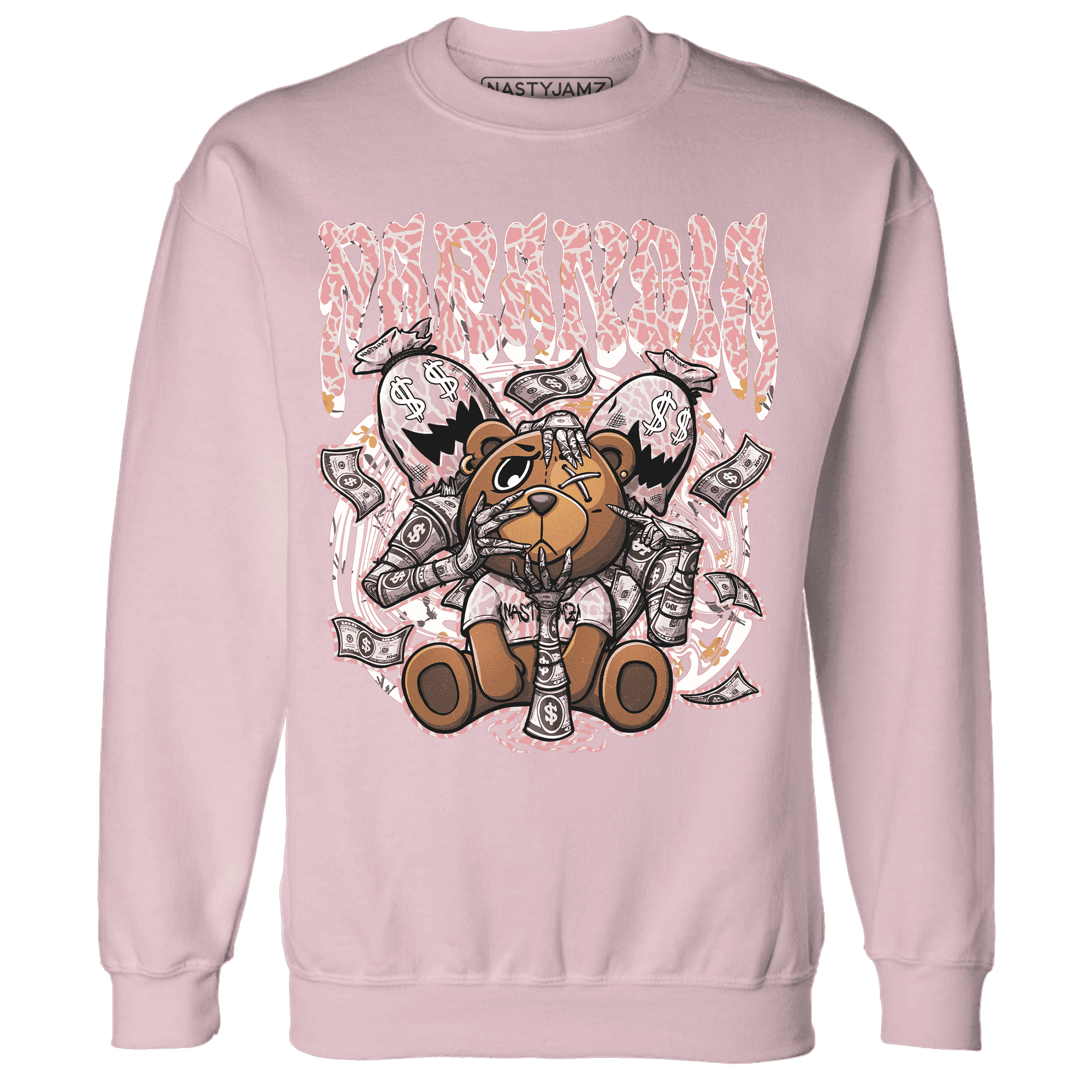 Red Stardust 3s Sweatshirt Match Paranoia Money BER - NastyJamz