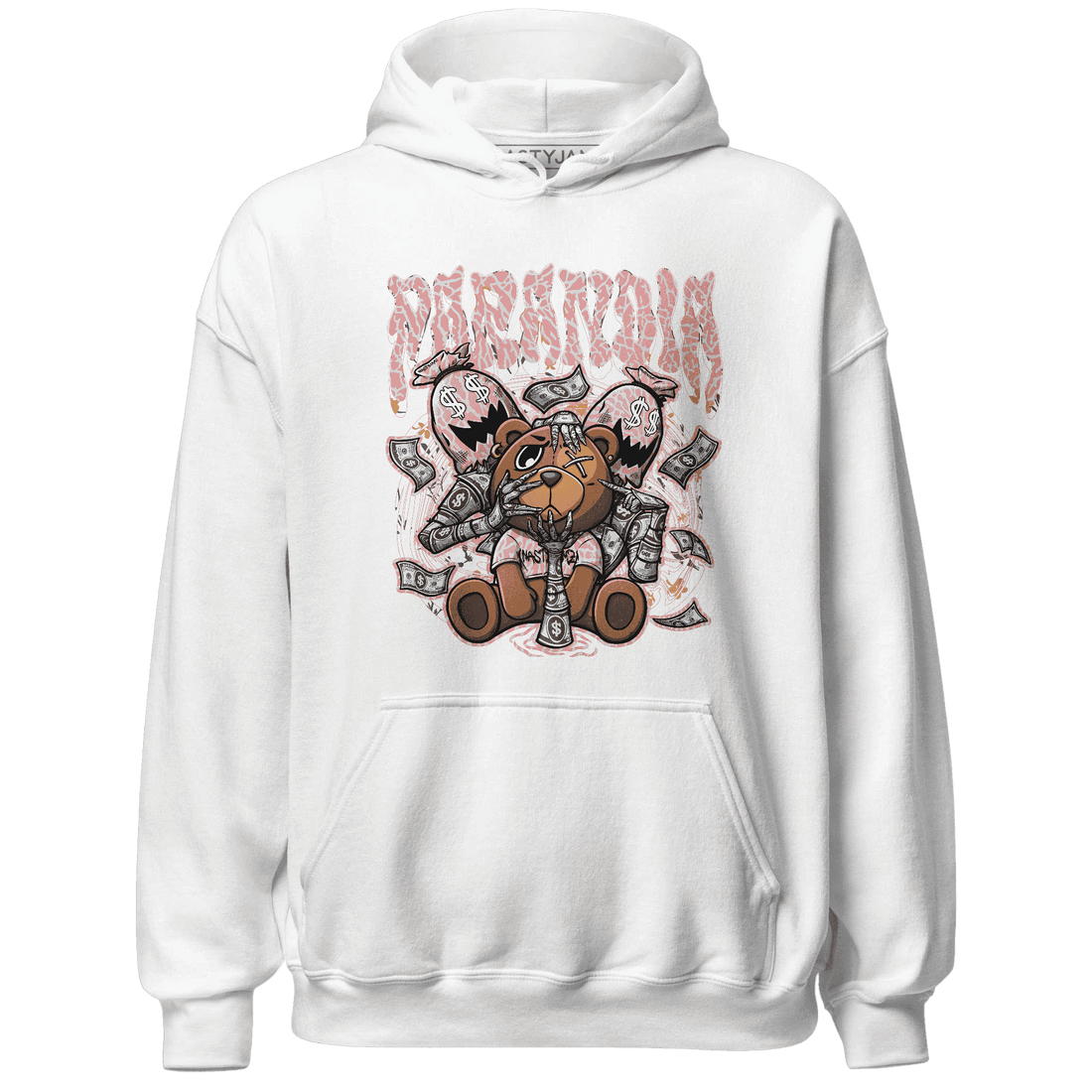 Red Stardust 3s Hoodie Match Paranoia Money BER - NastyJamz