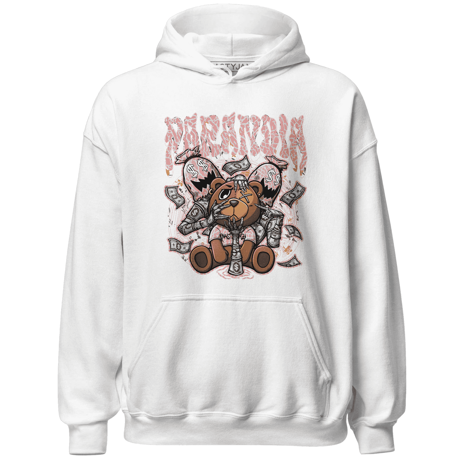 Red Stardust 3s Hoodie Match Paranoia Money BER - NastyJamz