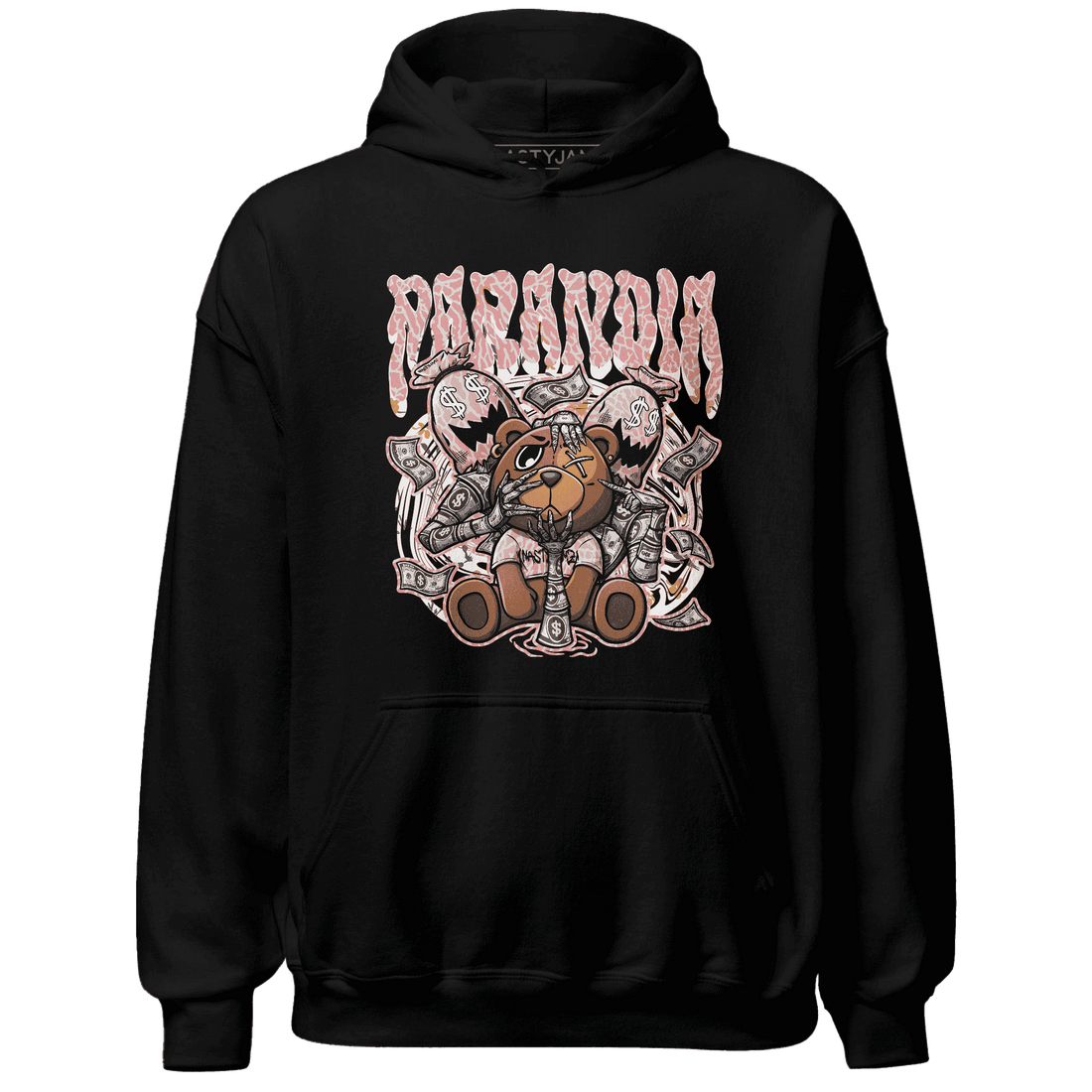 Red Stardust 3s Hoodie Match Paranoia Money BER - NastyJamz