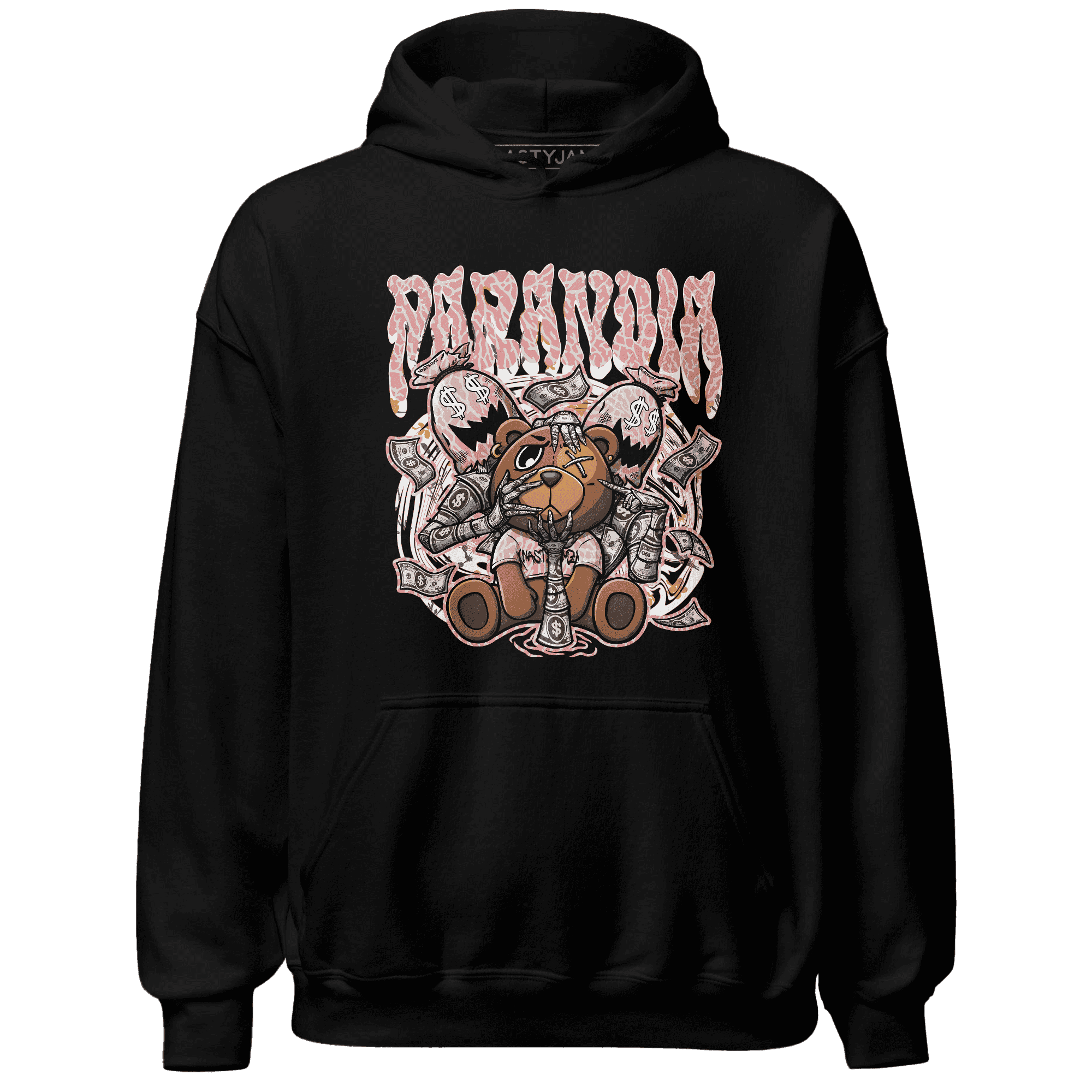 Red Stardust 3s Hoodie Match Paranoia Money BER - NastyJamz
