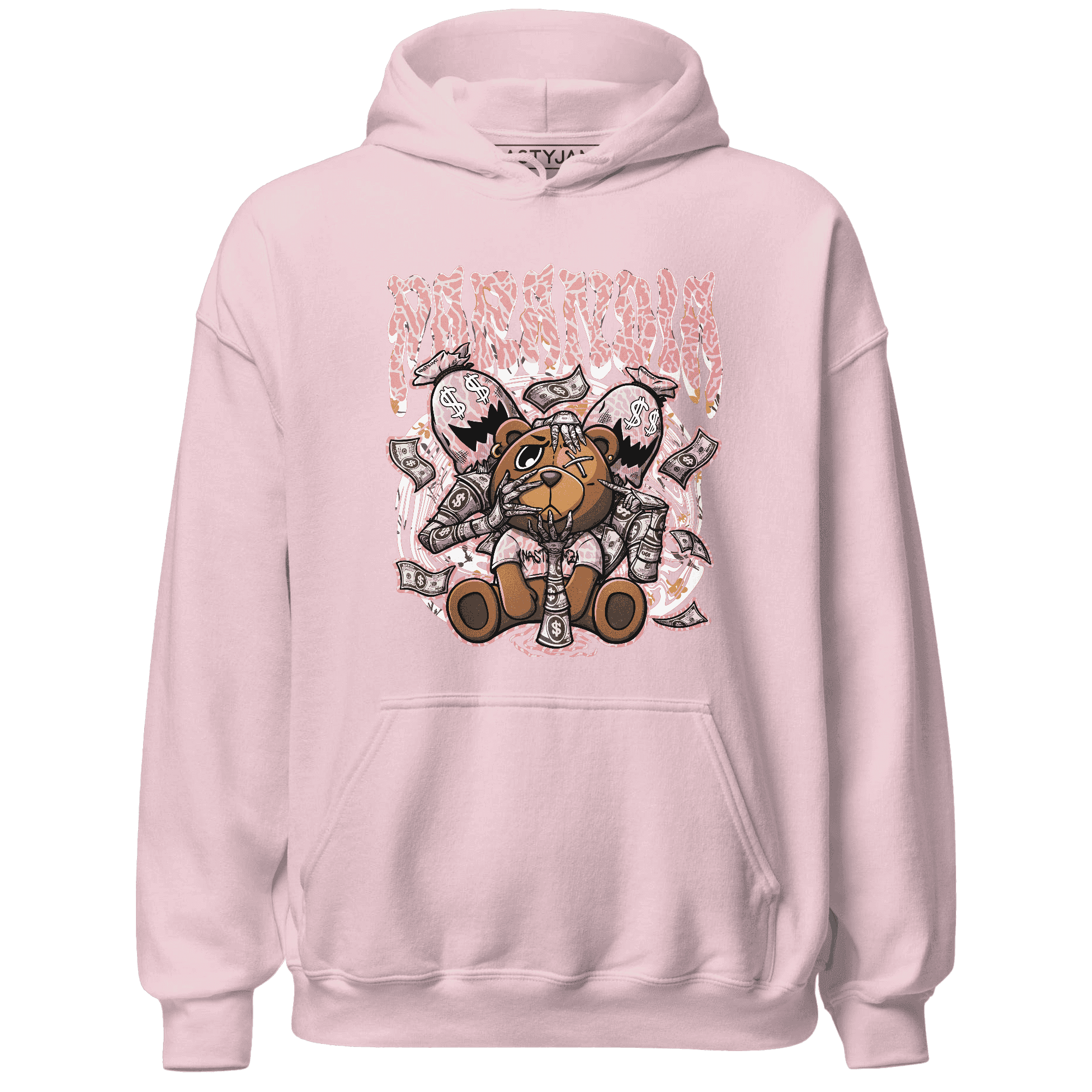 Red Stardust 3s Hoodie Match Paranoia Money BER - NastyJamz