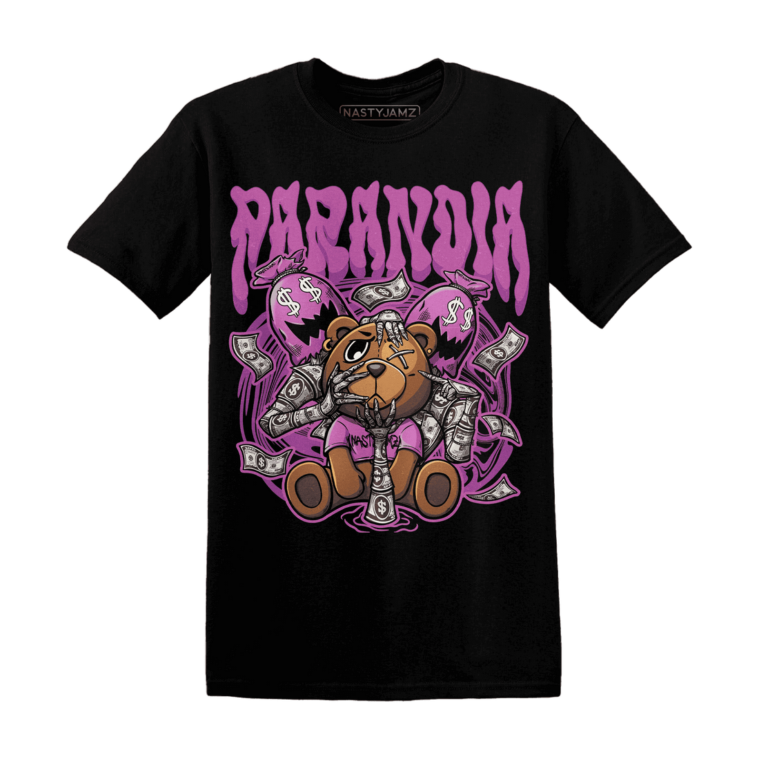 GS Hyper Violet 4s T Shirt Match Paranoia Money BER - NastyJamz