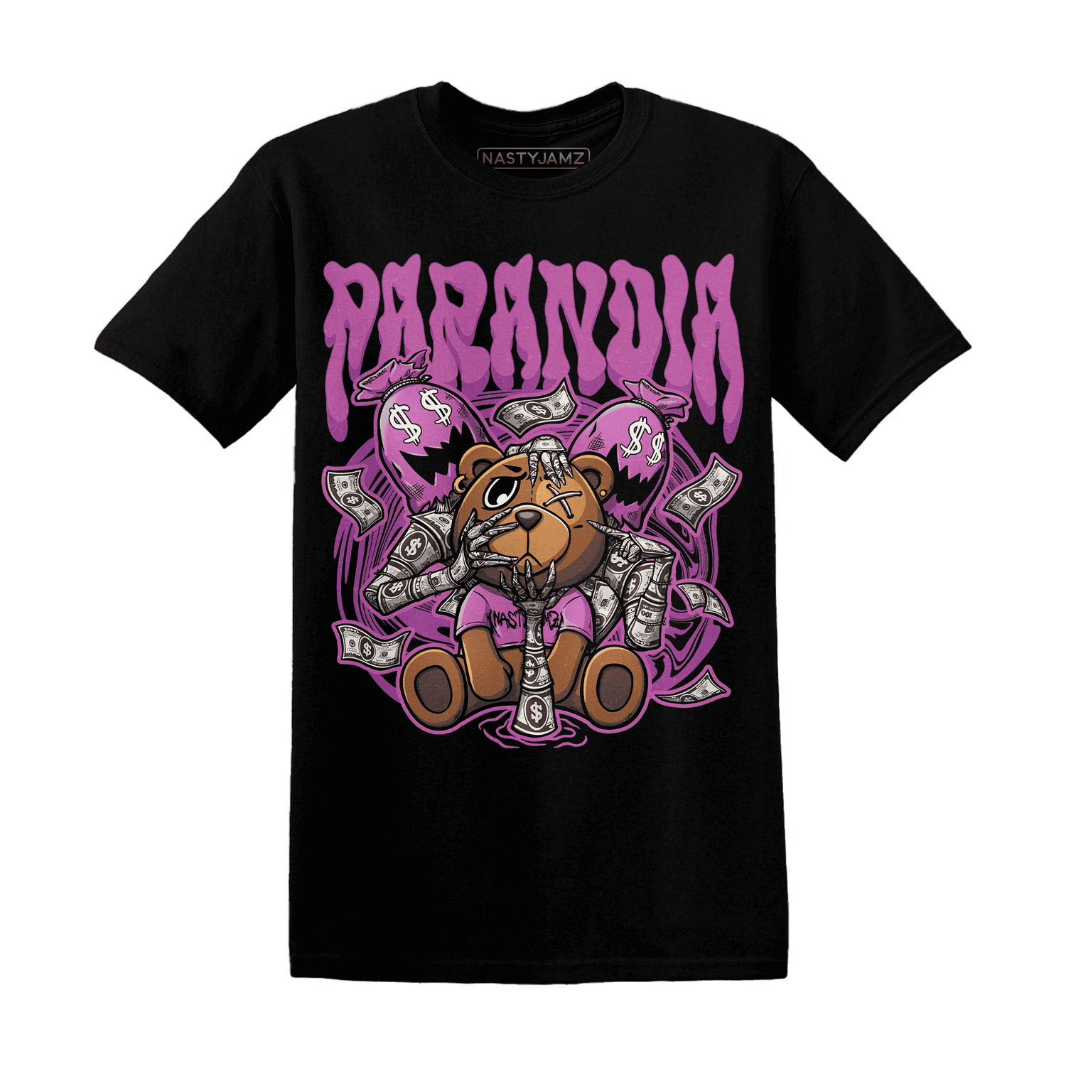 GS Hyper Violet 4s T Shirt Match Paranoia Money BER - NastyJamz