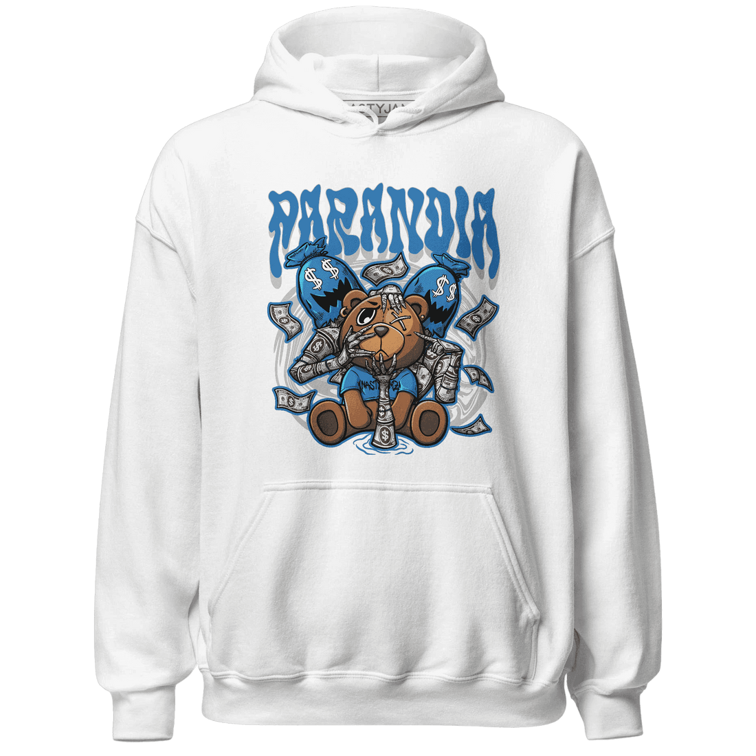 Industrial Blue 4s Hoodie Match Paranoia Money BER - NastyJamz