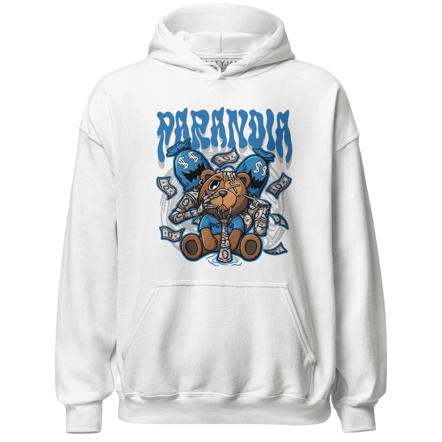 Industrial Blue 4s Hoodie Match Paranoia Money BER - NastyJamz