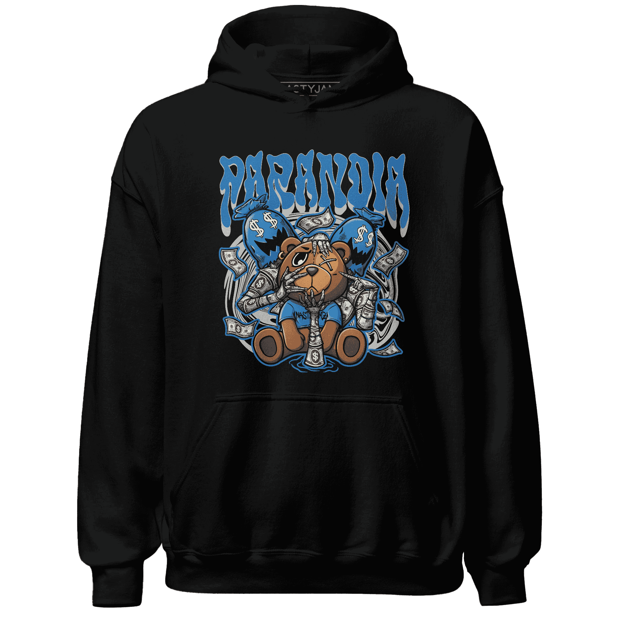 Industrial Blue 4s Hoodie Match Paranoia Money BER - NastyJamz