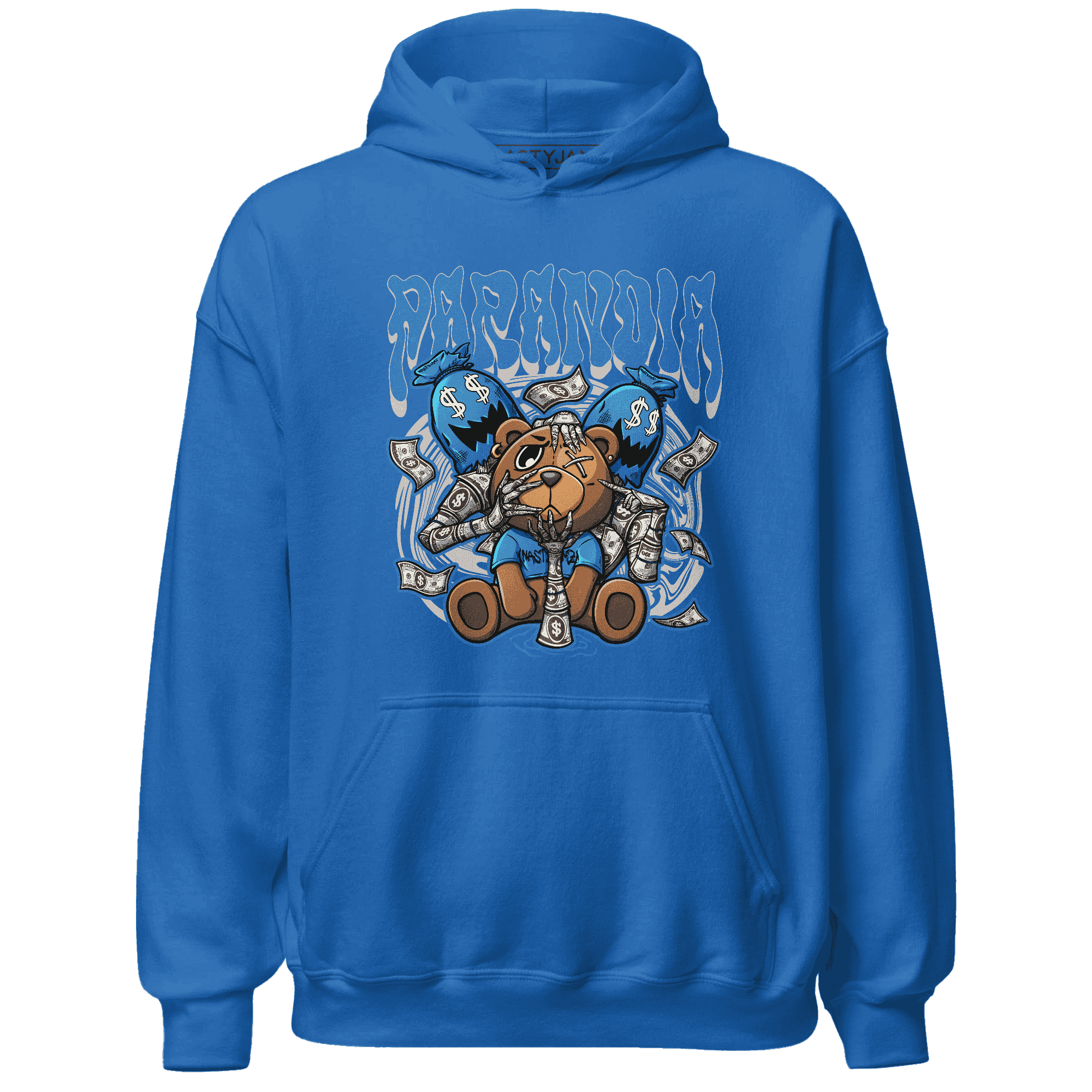 Industrial Blue 4s Hoodie Match Paranoia Money BER - NastyJamz