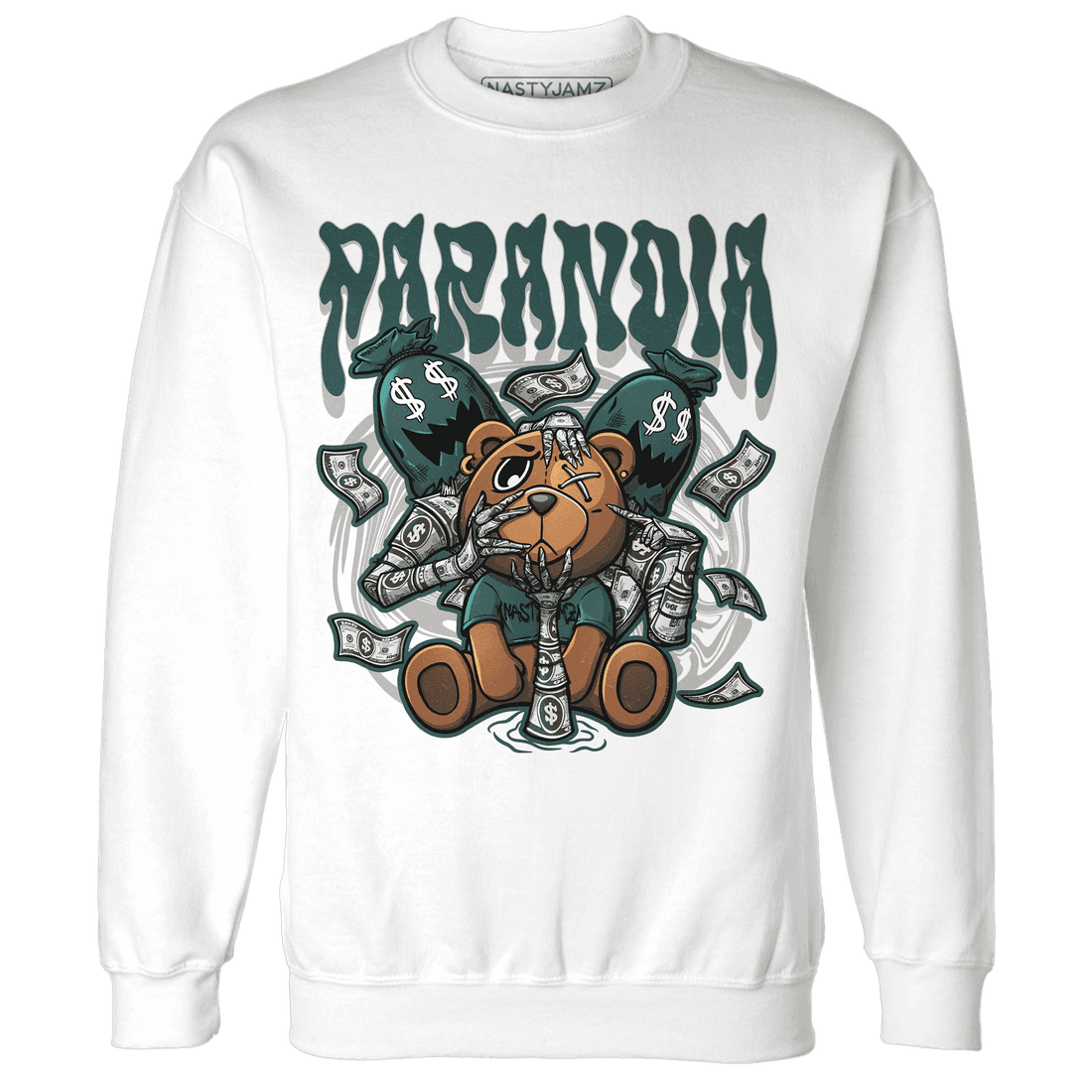Oxidized Green 4s Sweatshirt Match Paranoia Money BER - NastyJamz