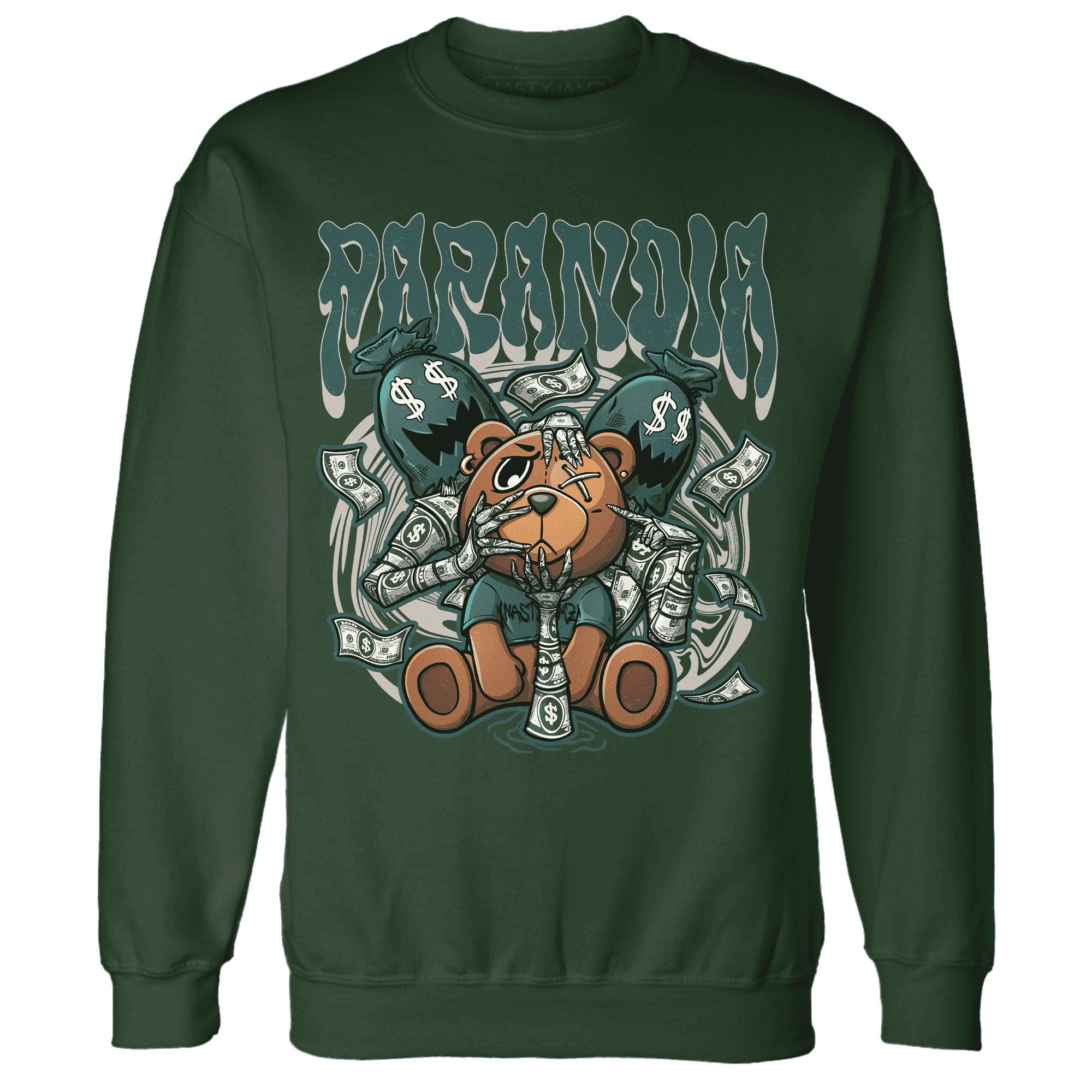 Oxidized Green 4s Sweatshirt Match Paranoia Money BER - NastyJamz