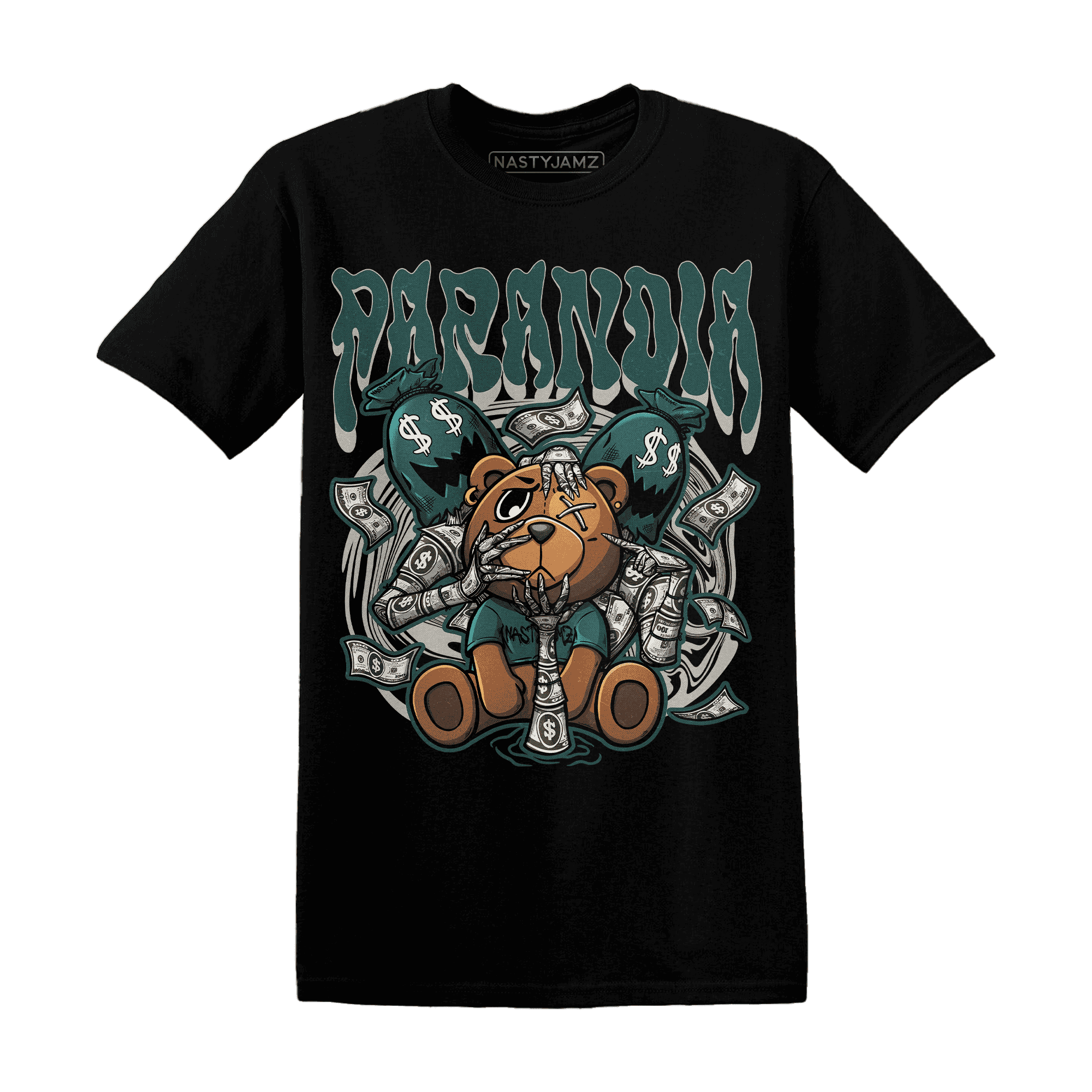 Oxidized Green 4s T Shirt Match Paranoia Money BER - NastyJamz