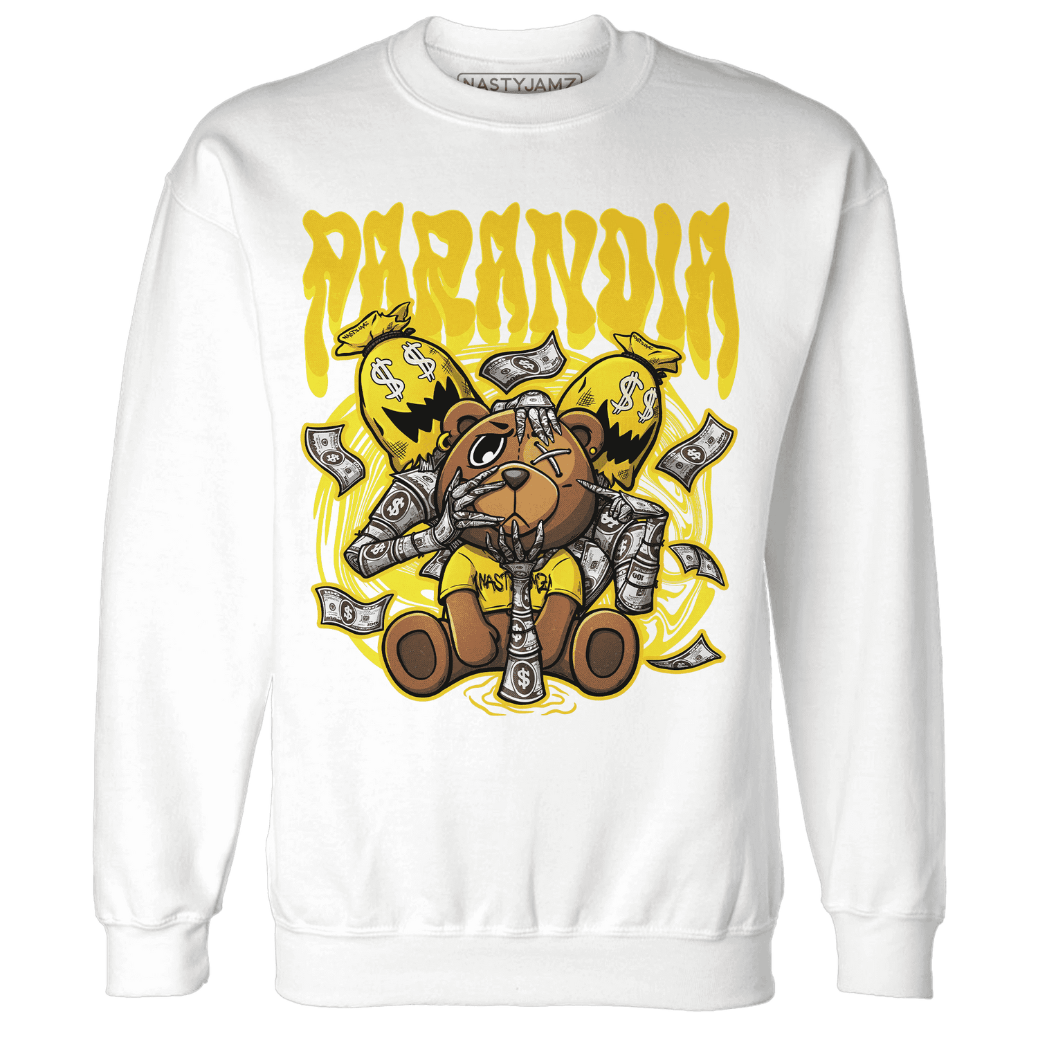 Vivid Sulfur 4s Sweatshirt Match Paranoia Money BER - NastyJamz