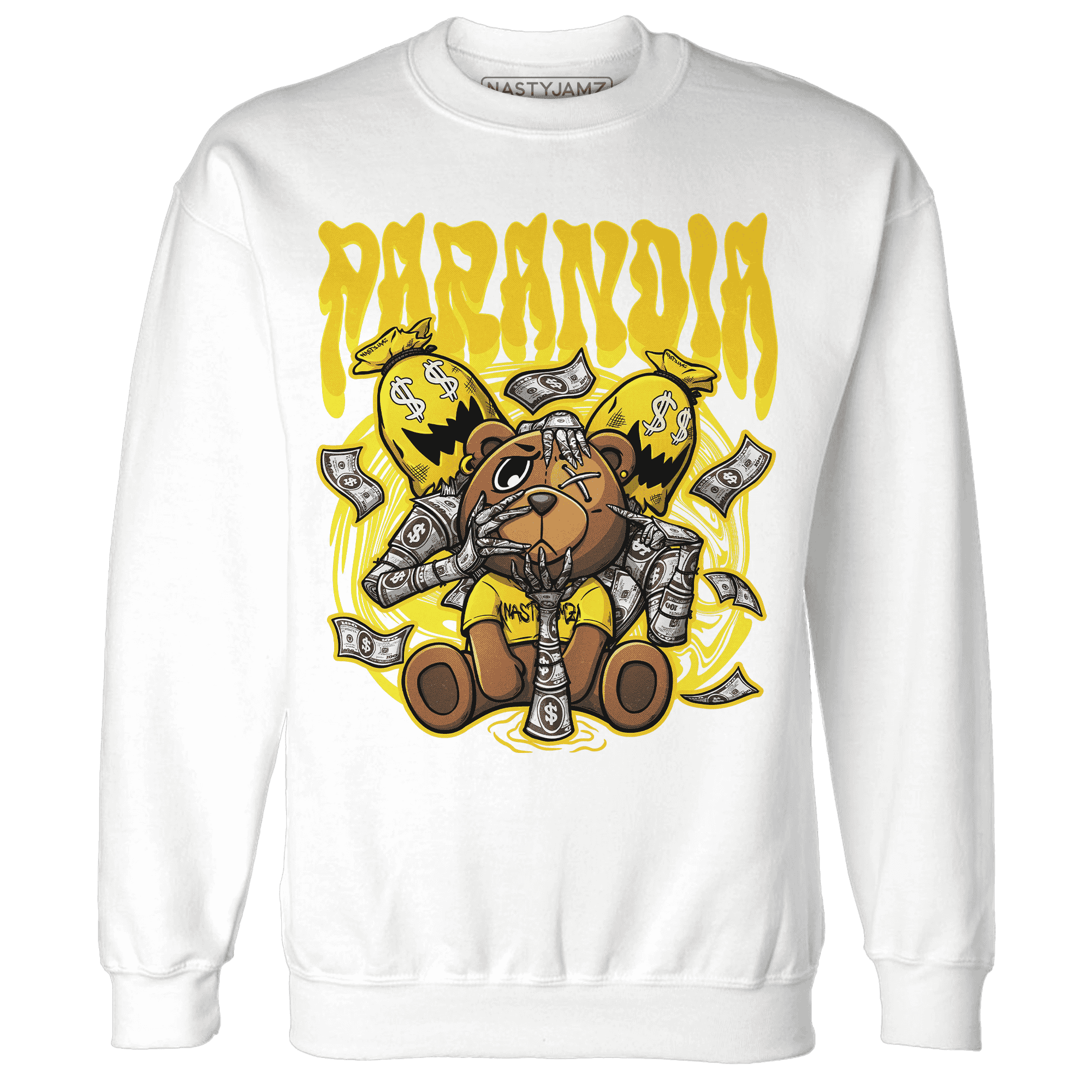 Vivid Sulfur 4s Sweatshirt Match Paranoia Money BER - NastyJamz