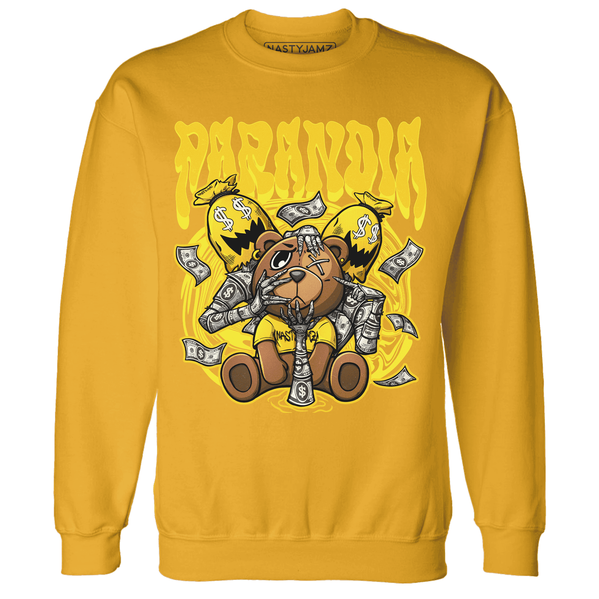 Vivid Sulfur 4s Sweatshirt Match Paranoia Money BER - NastyJamz