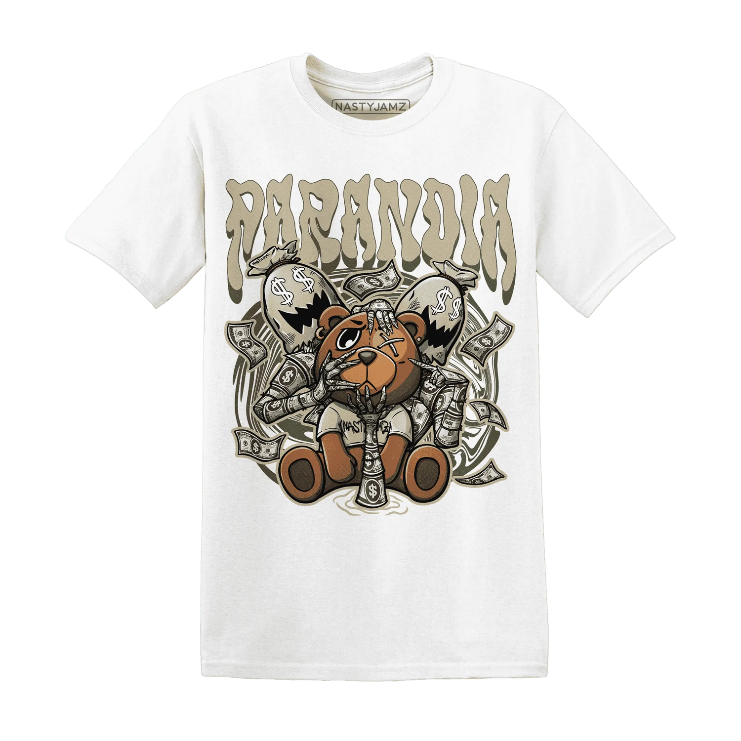 AM-1-Essential-Premium-NastyJamz-T-Shirt-Match-Paranoia-Money-BER