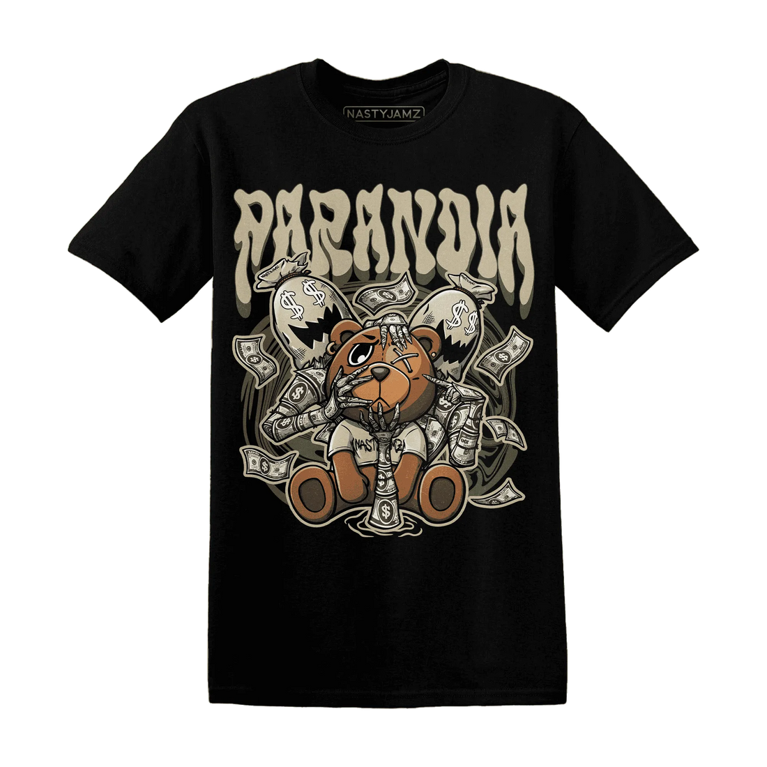 AM-1-Essential-Premium-NastyJamz-T-Shirt-Match-Paranoia-Money-BER
