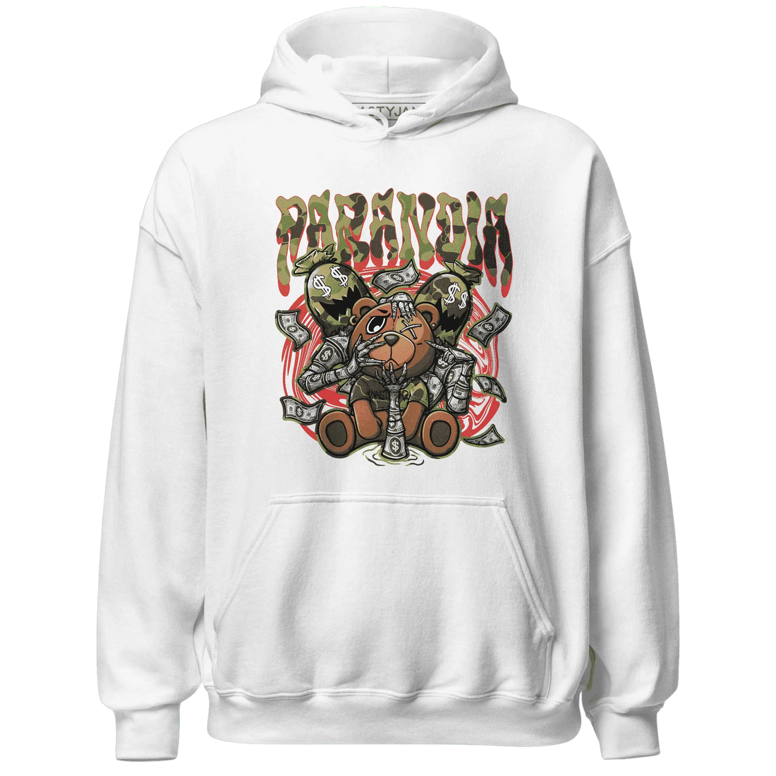 AM-90-Dark-Sage-Solar-Red-NastyJamz-Hoodie-Match-Paranoia-Money-BER