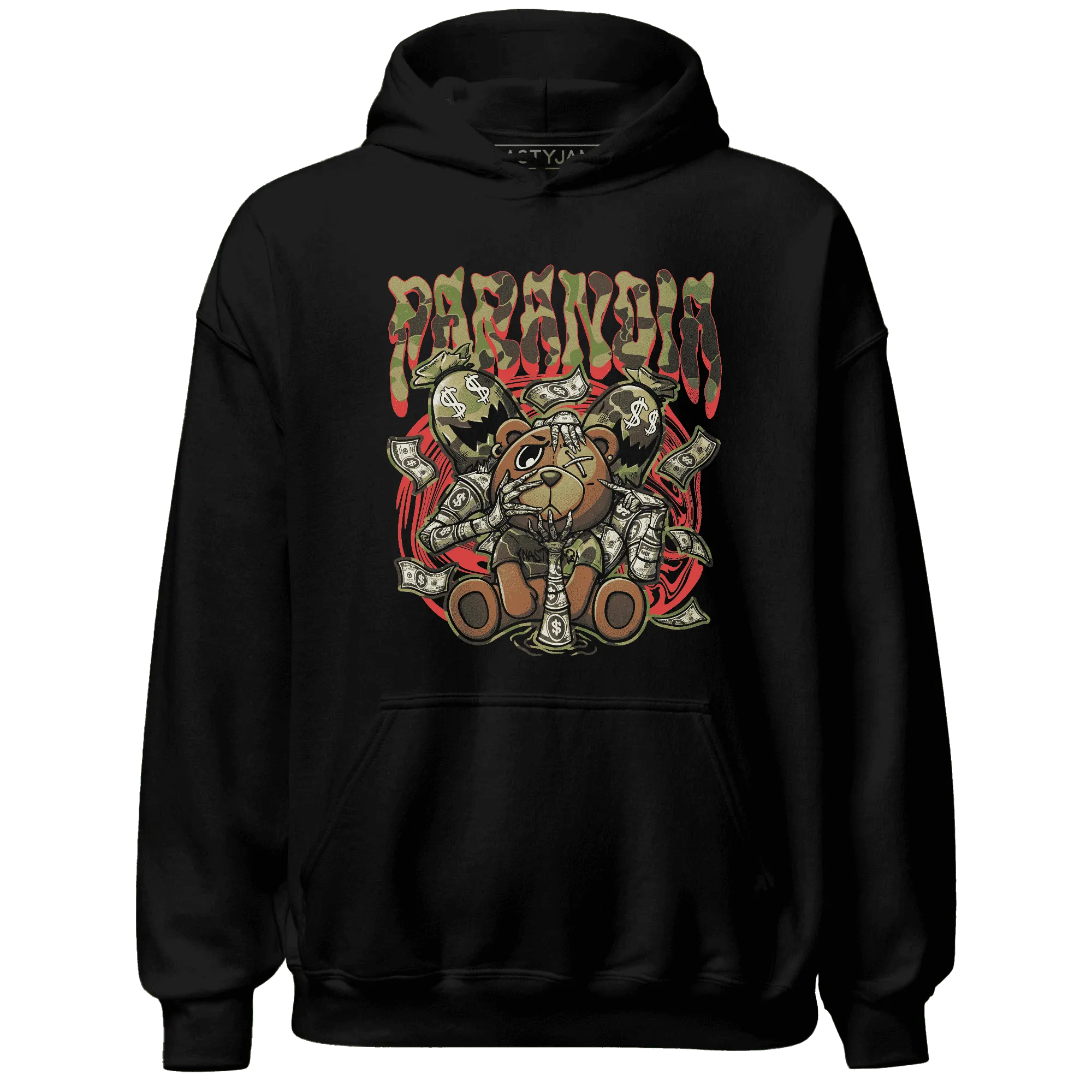 AM-90-Dark-Sage-Solar-Red-NastyJamz-Hoodie-Match-Paranoia-Money-BER