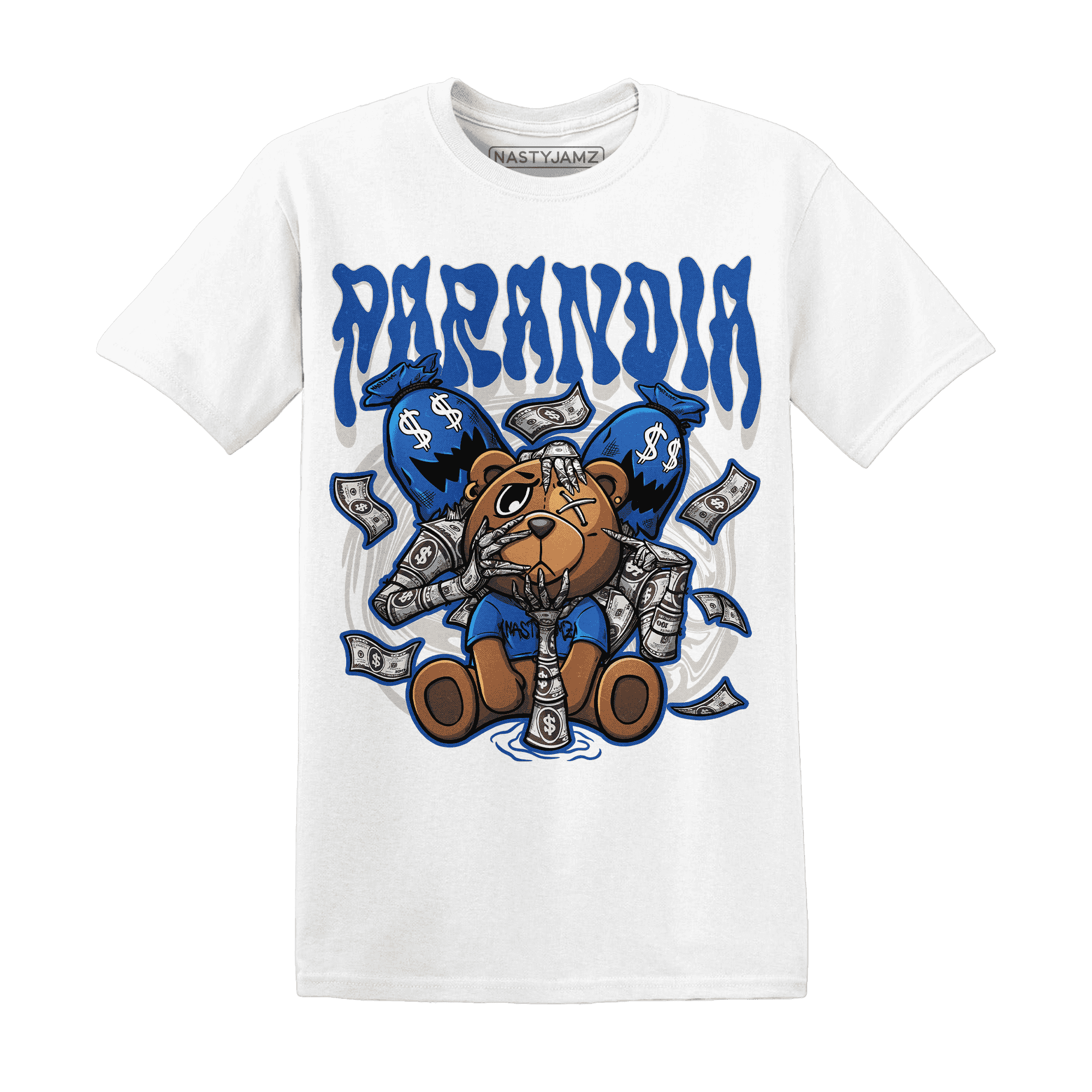 Air Max 1 86 Royal T Shirt Match Paranoia Money BER - NastyJamz
