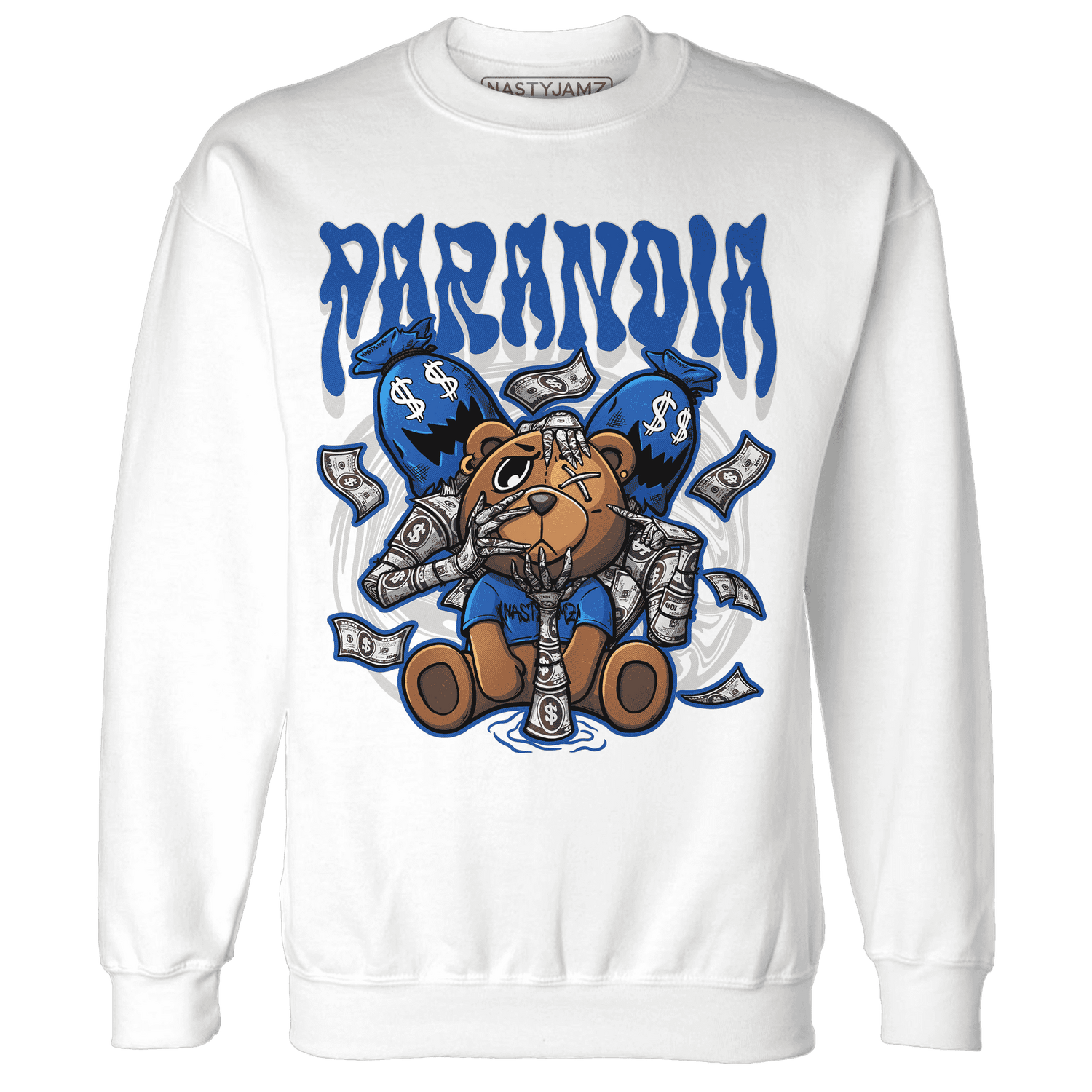 Air Max 1 86 Royal Sweatshirt Match Paranoia Money BER - NastyJamz
