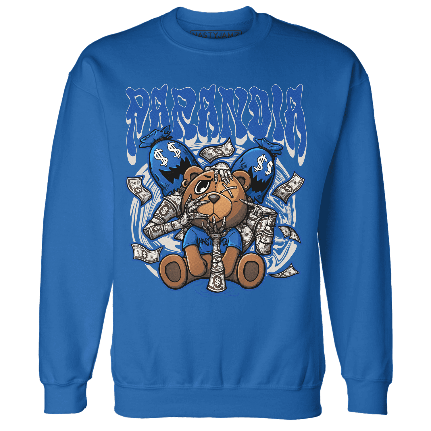 Air Max 1 86 Royal Sweatshirt Match Paranoia Money BER - NastyJamz