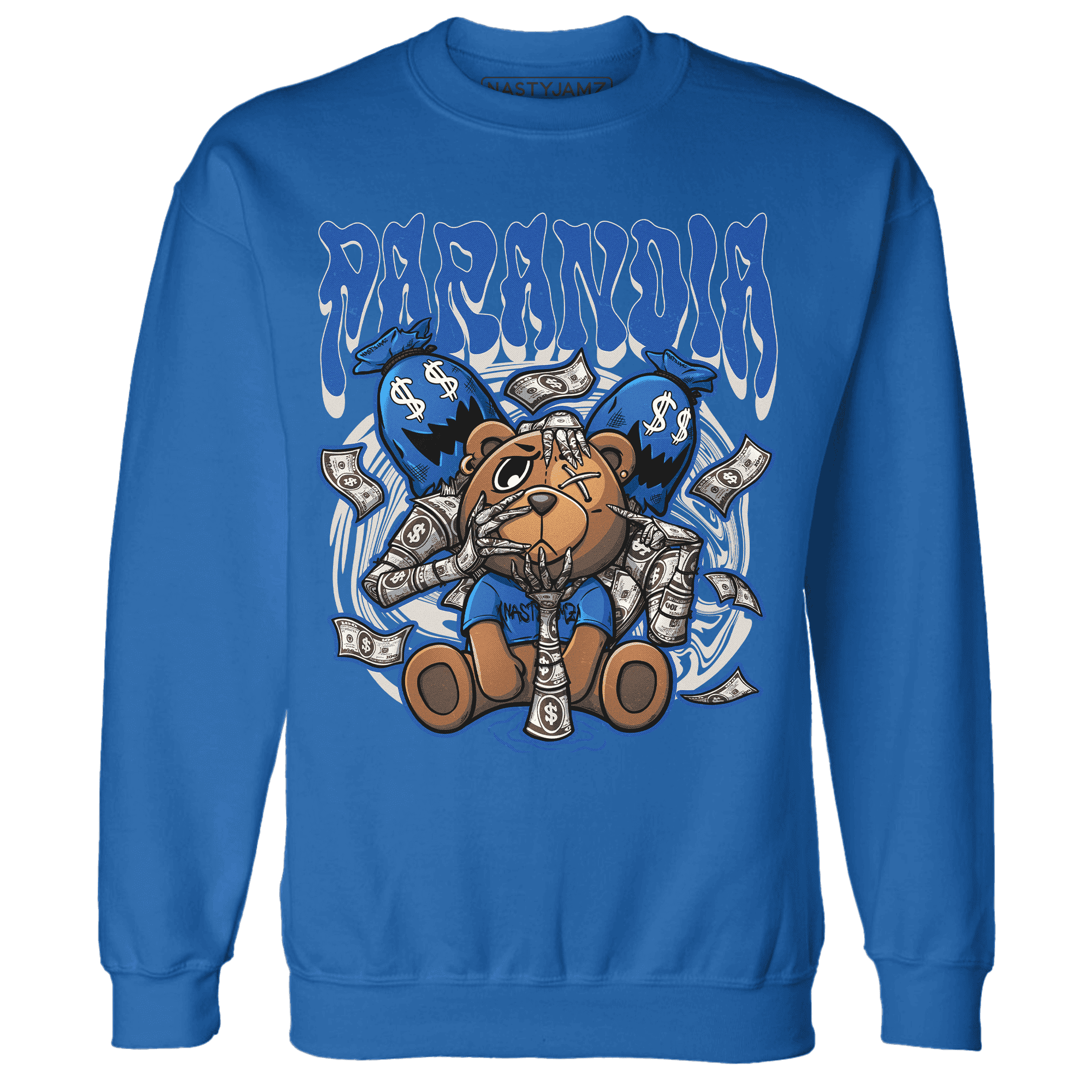 Air Max 1 86 Royal Sweatshirt Match Paranoia Money BER - NastyJamz