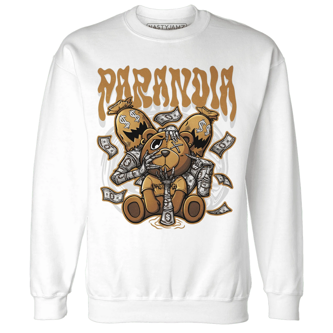 Dunk-Low-Retro-Wheat-Orange-NastyJamz-Sweatshirt-Match-Paranoia-Money-BER