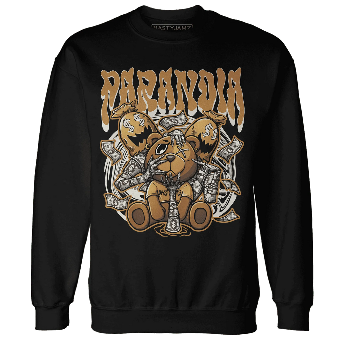 Dunk-Low-Retro-Wheat-Orange-NastyJamz-Sweatshirt-Match-Paranoia-Money-BER