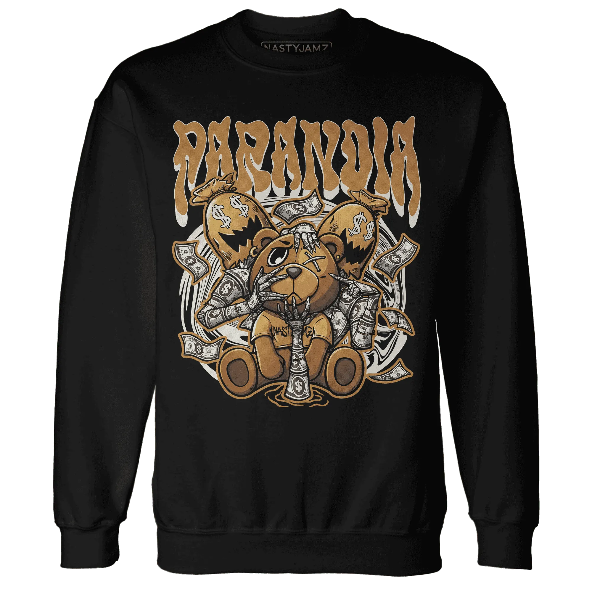 Dunk-Low-Retro-Wheat-Orange-NastyJamz-Sweatshirt-Match-Paranoia-Money-BER