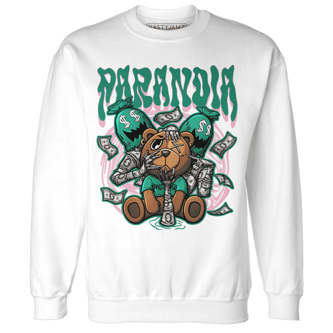 NastyJamz-Dunk-Pink-Malachite-Medium-Soft-Low-Sail-Sweatshirt-Match-Paranoia-Money-BER