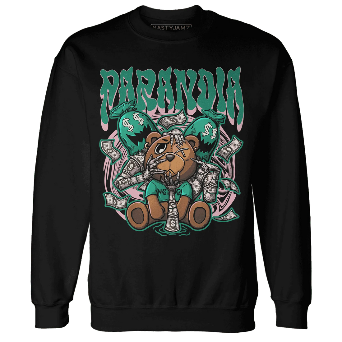 NastyJamz-Dunk-Pink-Malachite-Medium-Soft-Low-Sail-Sweatshirt-Match-Paranoia-Money-BER