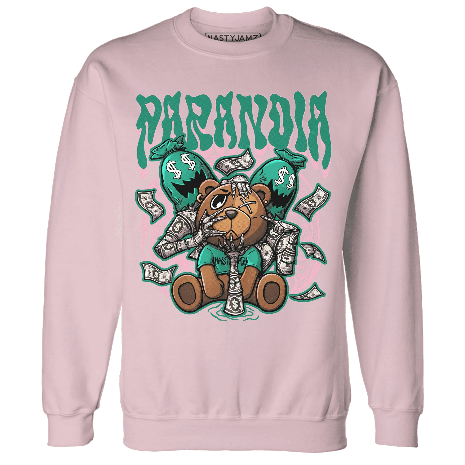 NastyJamz-Dunk-Pink-Malachite-Medium-Soft-Low-Sail-Sweatshirt-Match-Paranoia-Money-BER