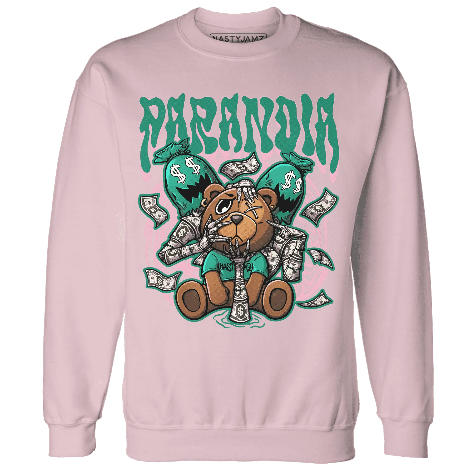 NastyJamz-Dunk-Pink-Malachite-Medium-Soft-Low-Sail-Sweatshirt-Match-Paranoia-Money-BER