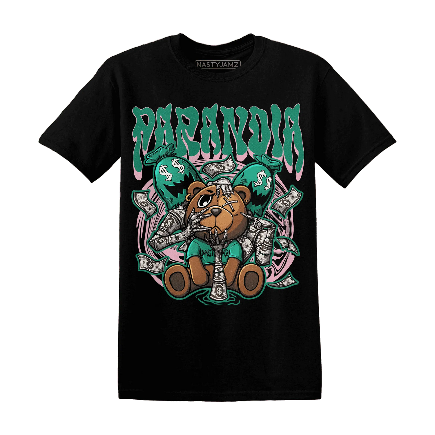 NastyJamz-Dunk-Pink-Malachite-Medium-Soft-Low-Sail-T-Shirt-Match-Paranoia-Money-BER