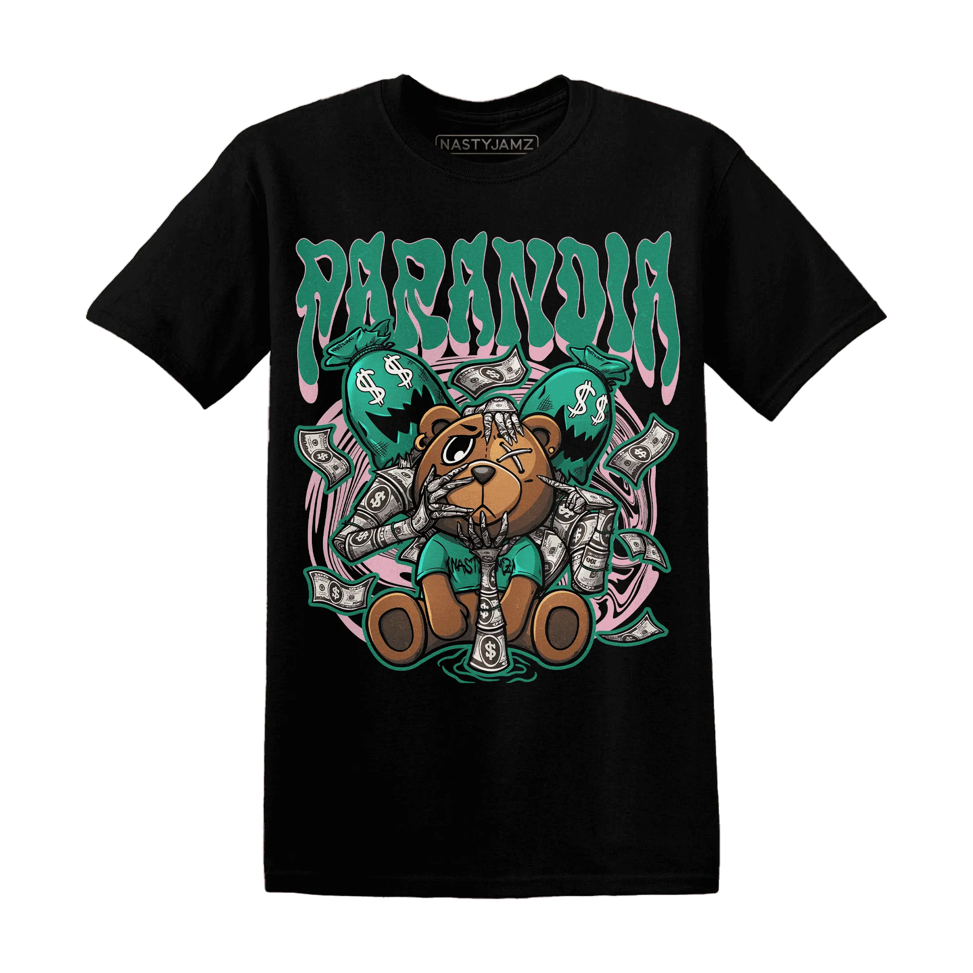 NastyJamz-Dunk-Pink-Malachite-Medium-Soft-Low-Sail-T-Shirt-Match-Paranoia-Money-BER